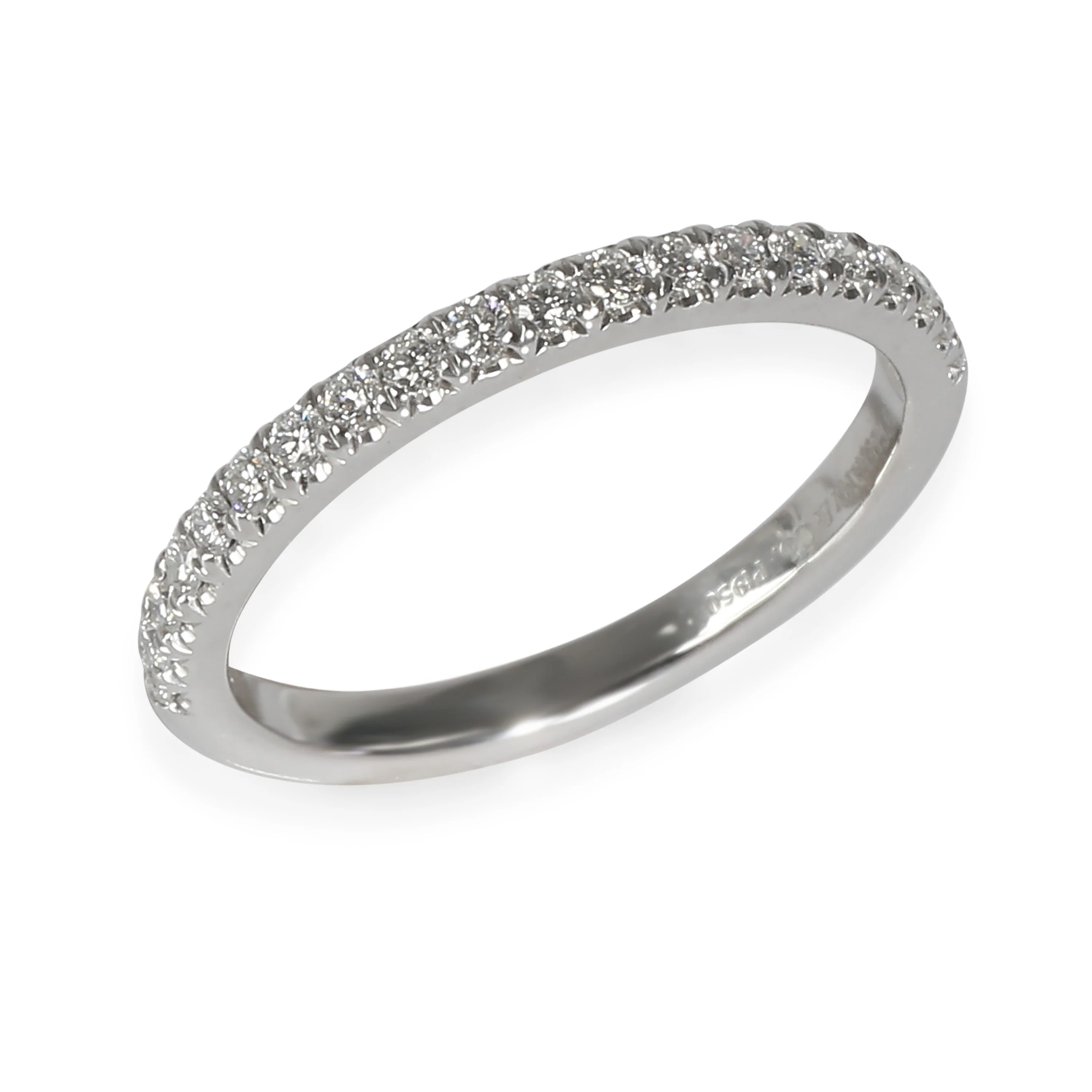 Soleste Half Eternity Band in  Platinum 0.17 CTW - Image 4