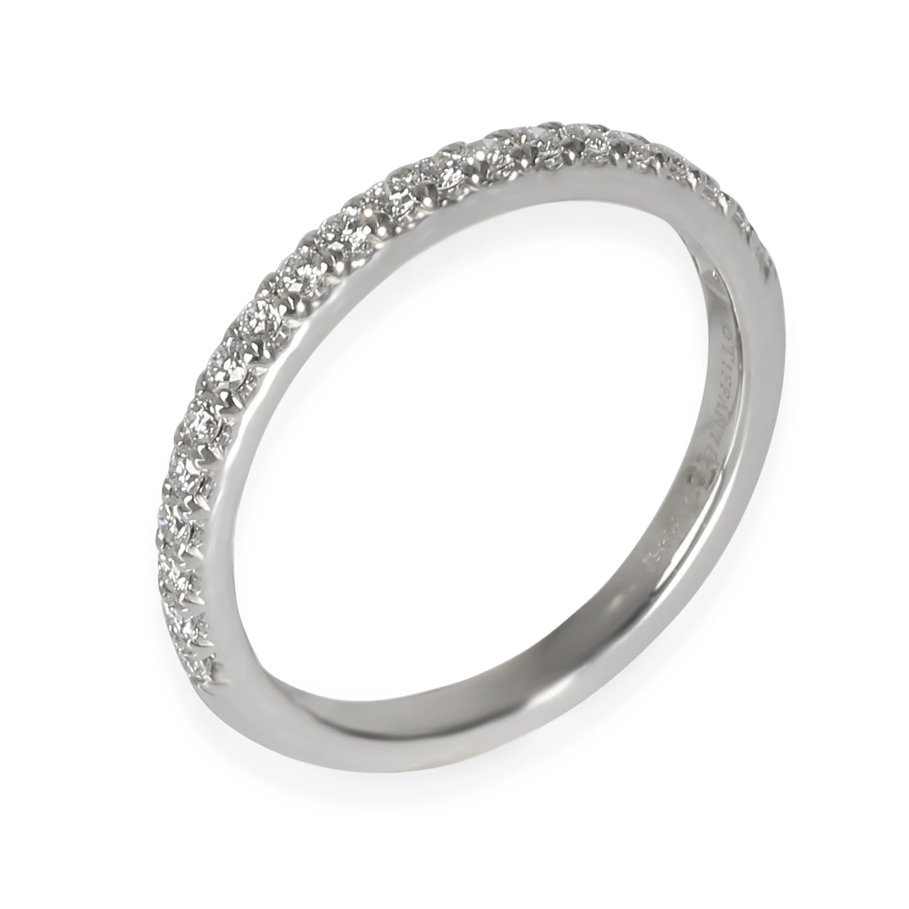 Soleste Half Eternity Band in  Platinum 0.17 CTW - Image 6
