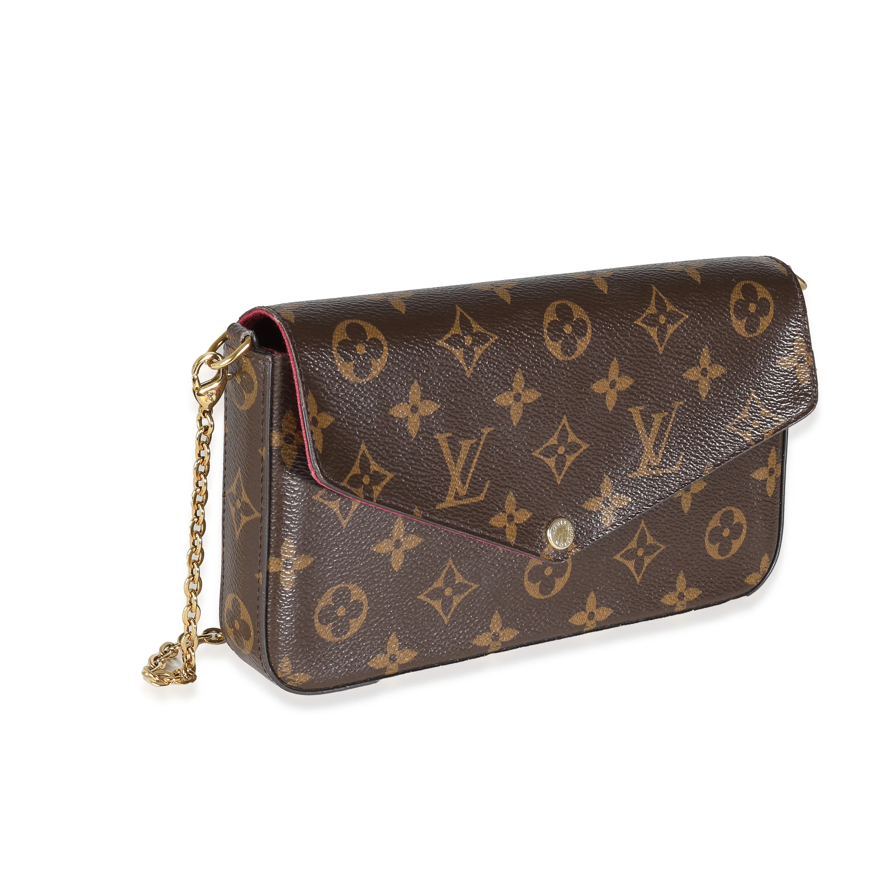 Fuchsia Monogram Canvas Félicie Pochette - Image 3