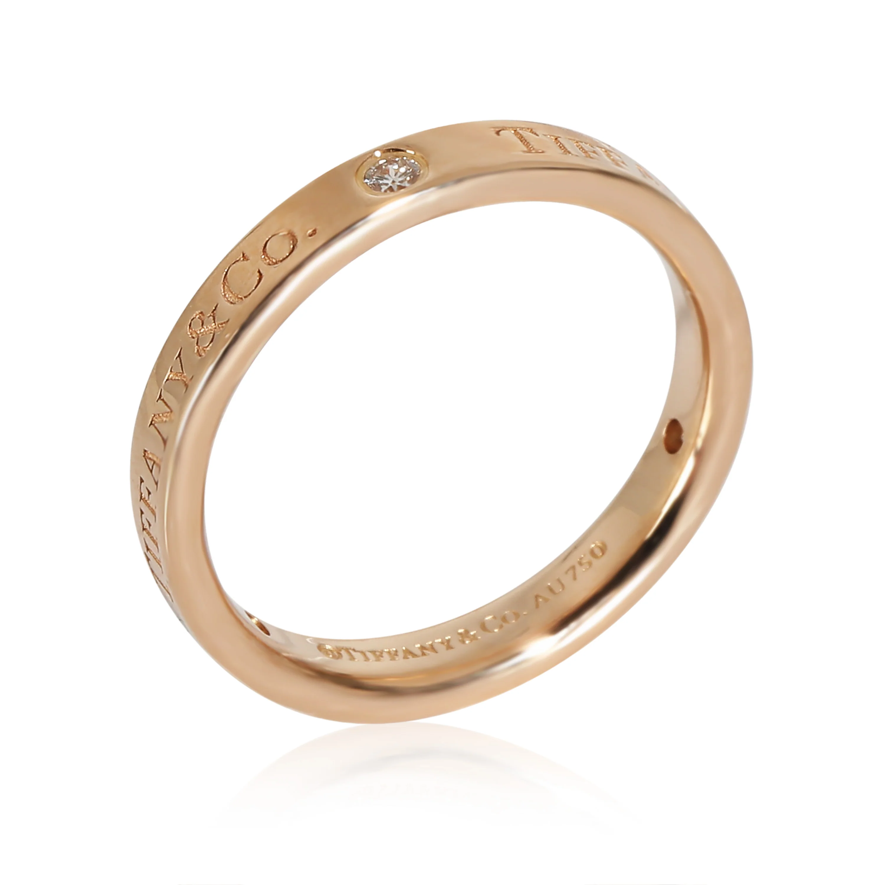3 mm Band Ring in 18k Rose Gold 0.07 CTW - Image 2