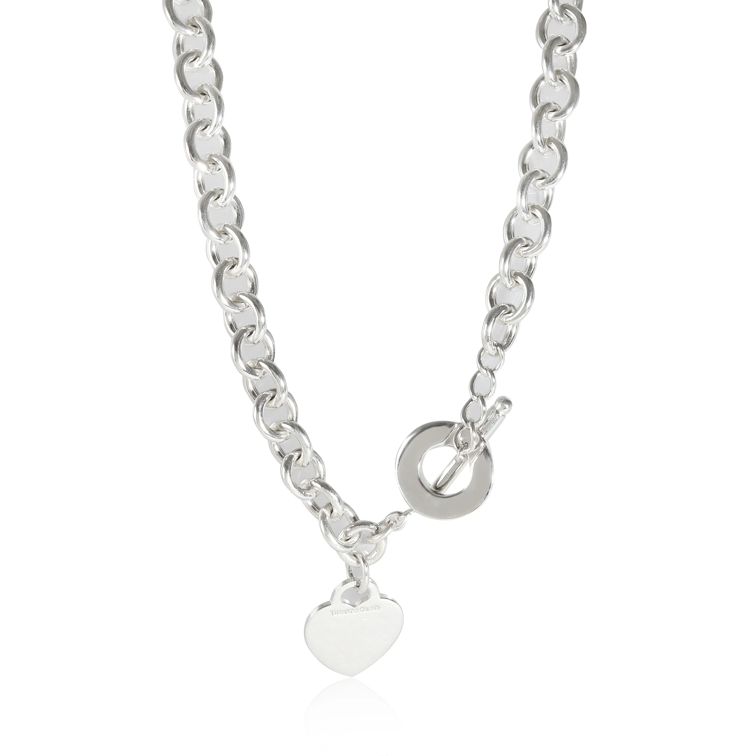 Tiffany & Co. Heart Tag Toggle Necklace in  Sterling Silver