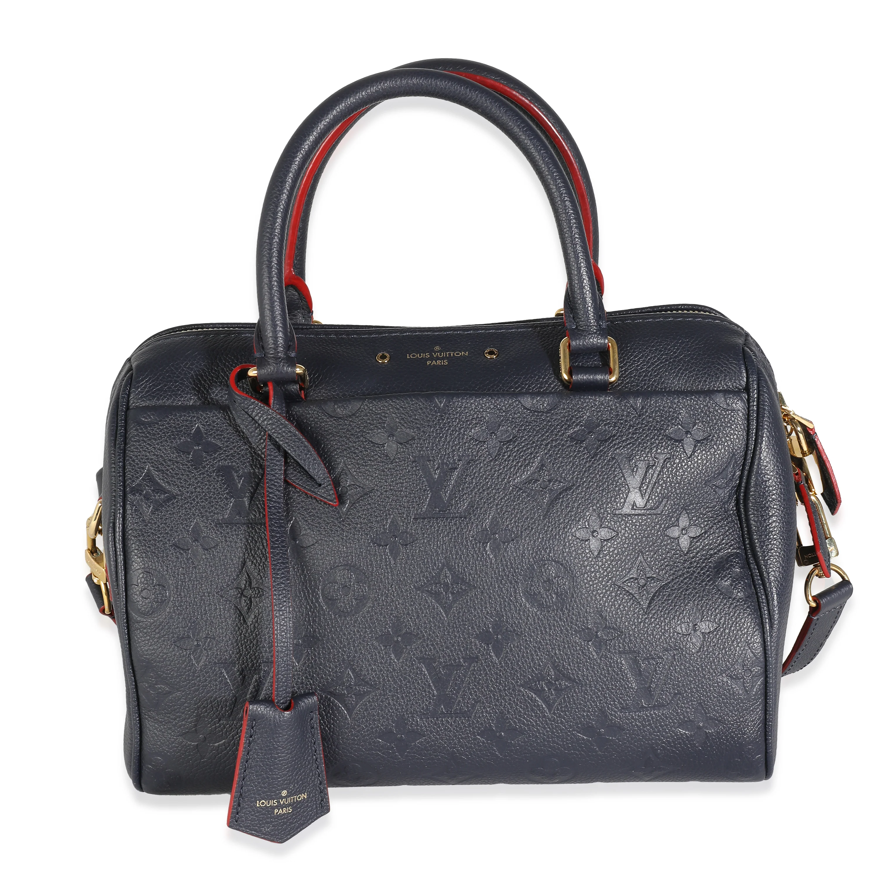 Marine Rouge Monogram Empreinte Speedy Bandouliere 25