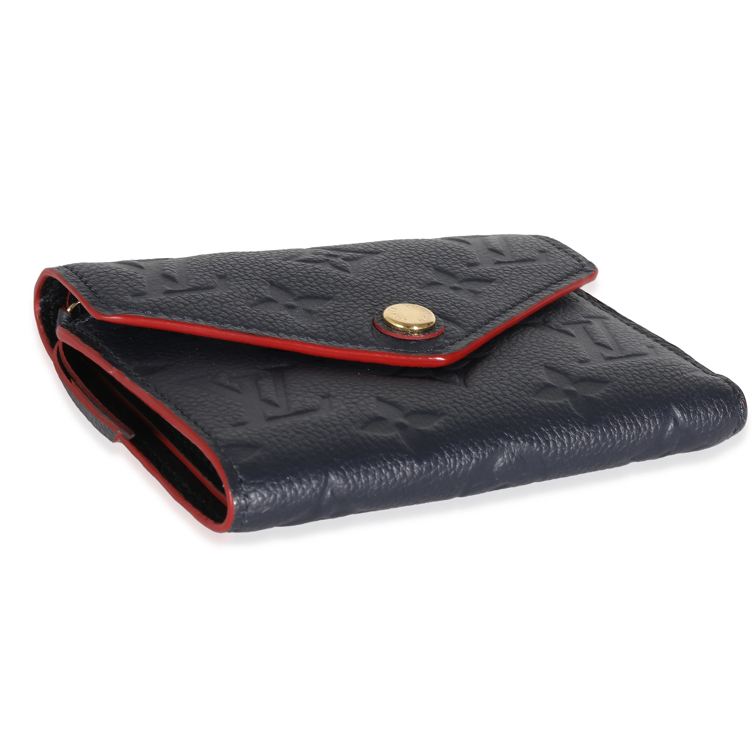 Louis Vuitton Marine Rouge Monogram Empreinte Victorine Wallet - Image 6