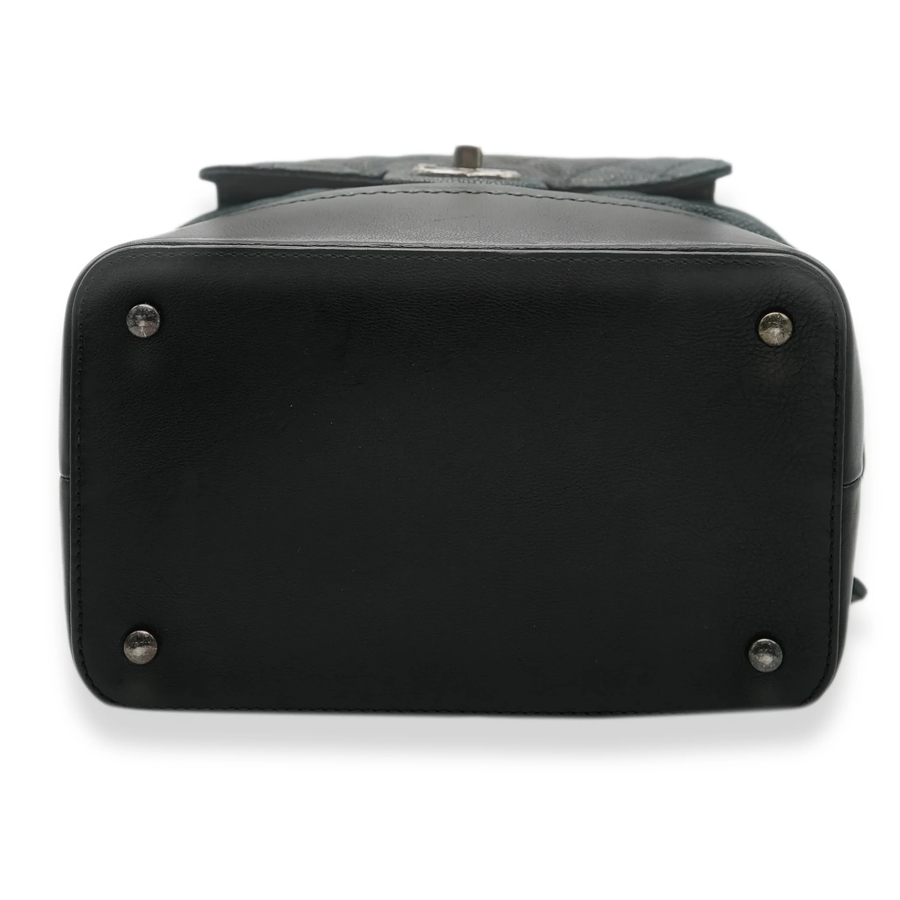 Black Matte Quilted Caviar Globe Trotter Vanity Case - Image 5