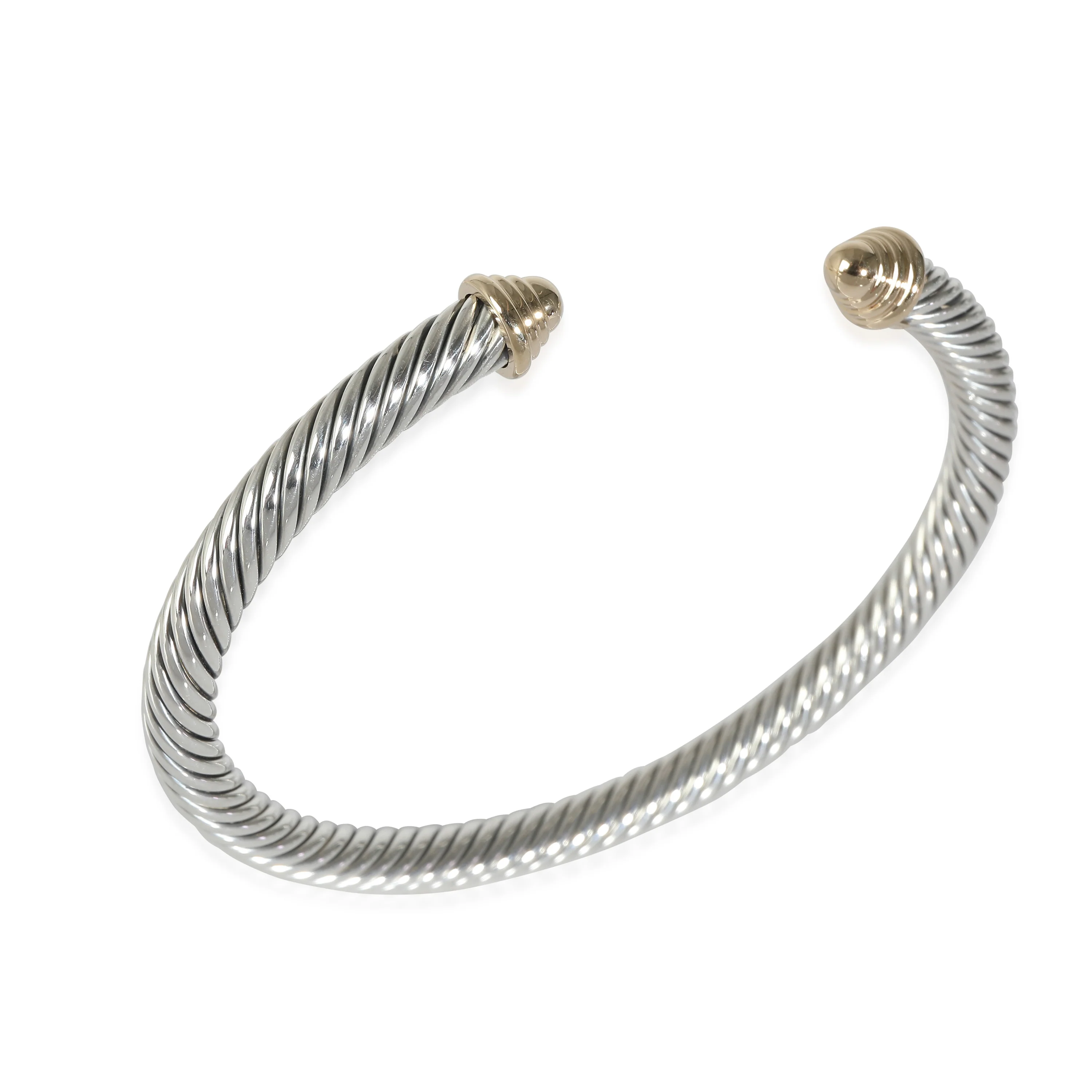 David Yurman Cable Classic Bracelet in 14k Yellow Gold/Sterling Silver - Image 6