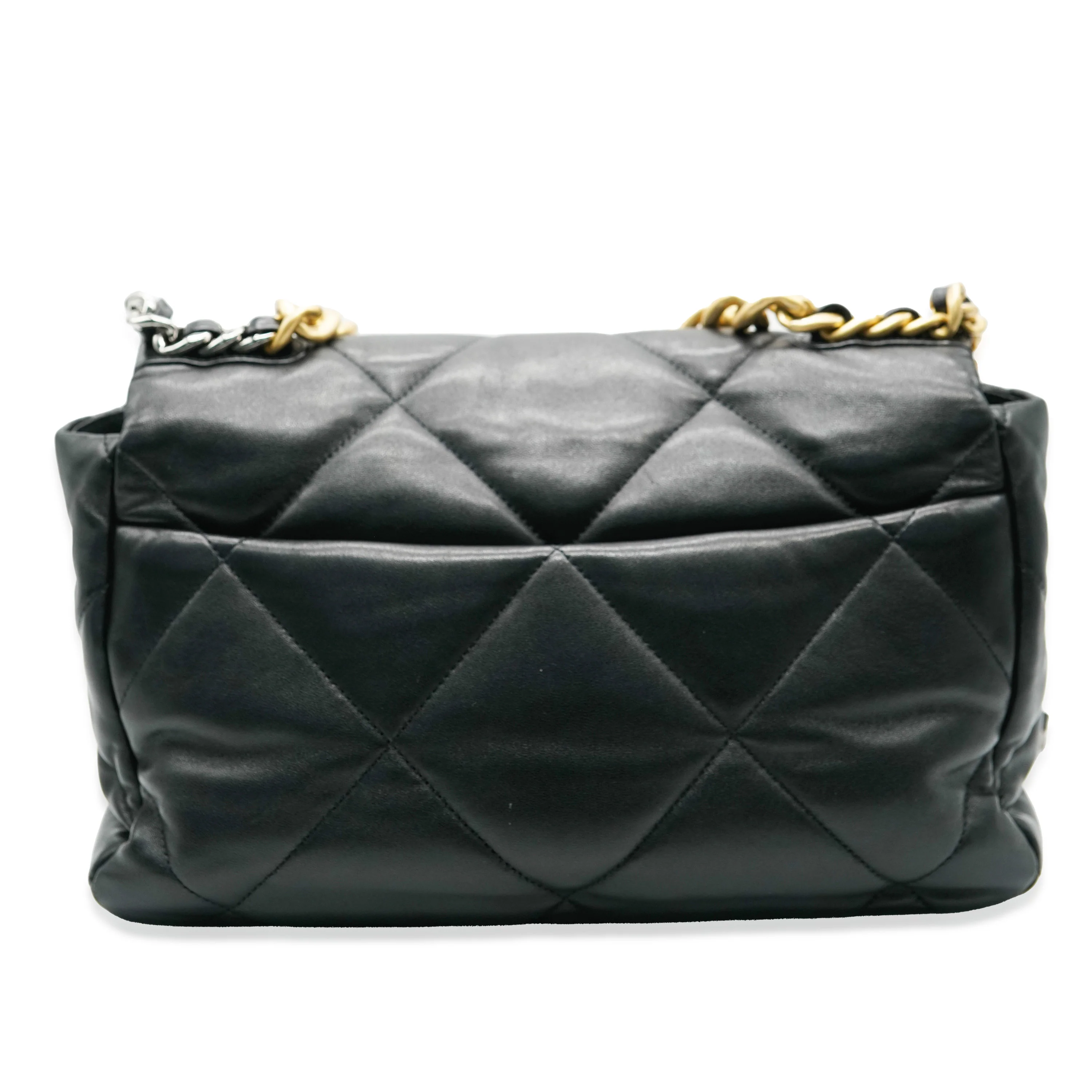 Chanel Black Quilted Lambskin Medium Chanel 19 Flap Bag - Image 2