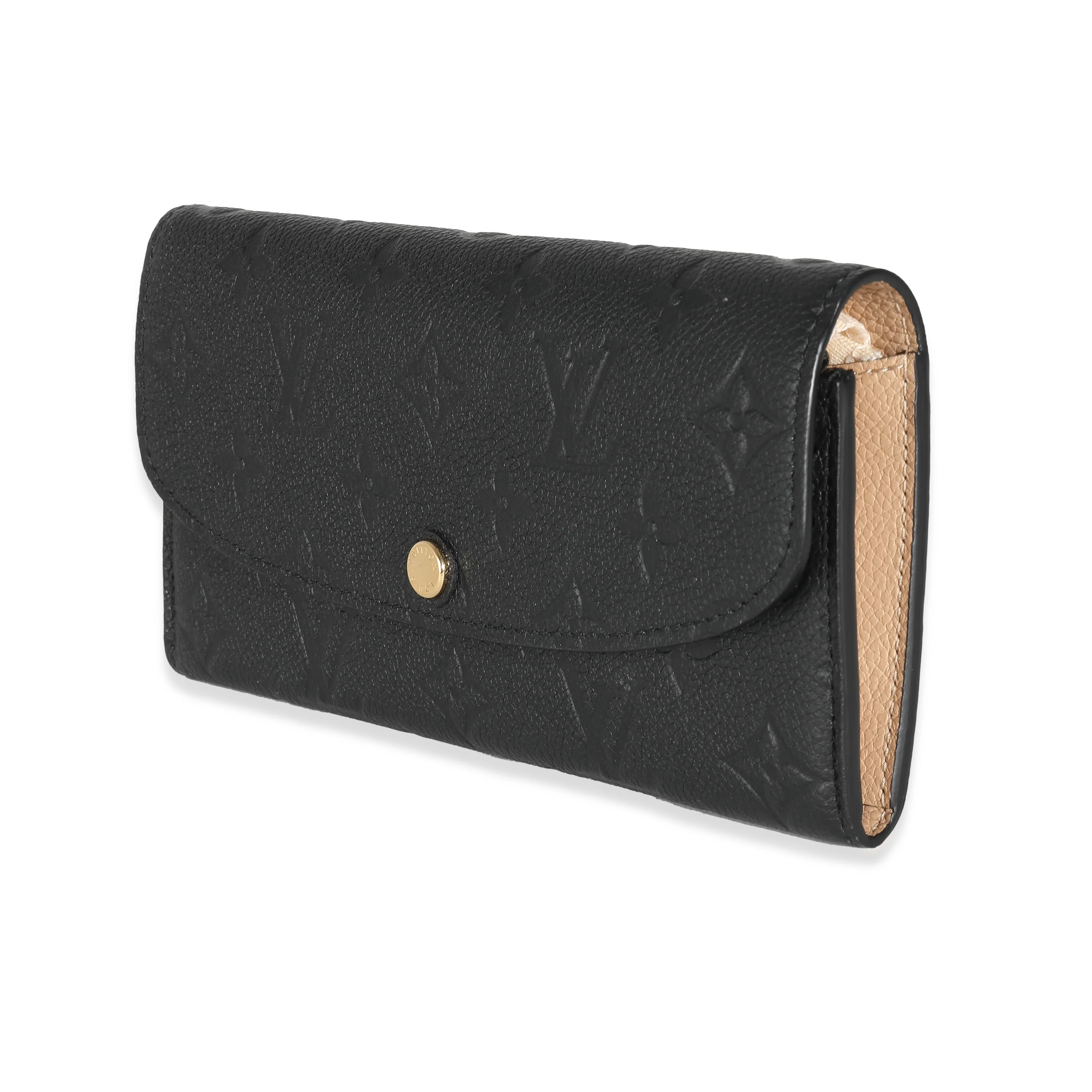 Louis Vuitton Black Monogram Empreinte Emilie Wallet - Image 2