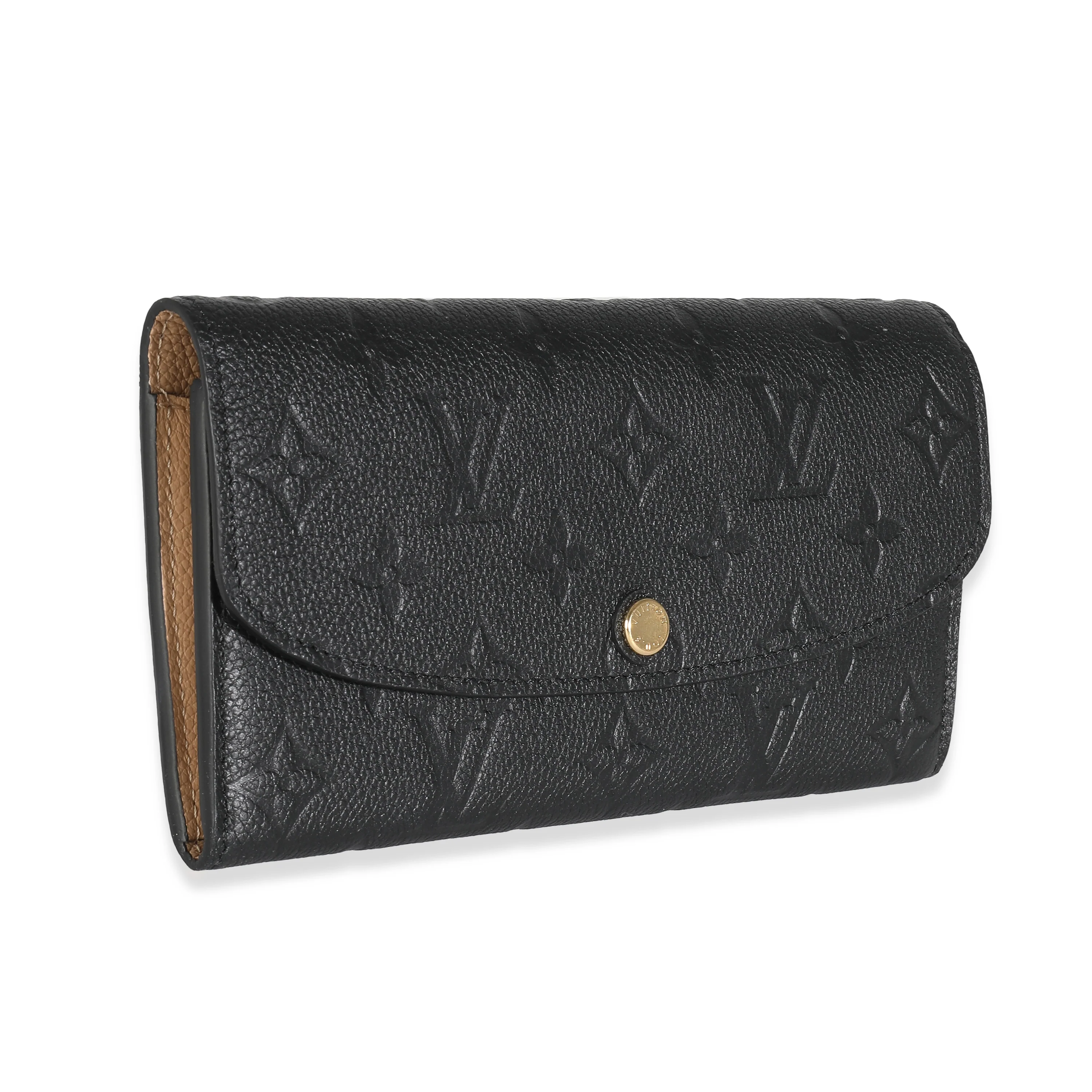 Louis Vuitton Black Monogram Empreinte Emilie Wallet - Image 3