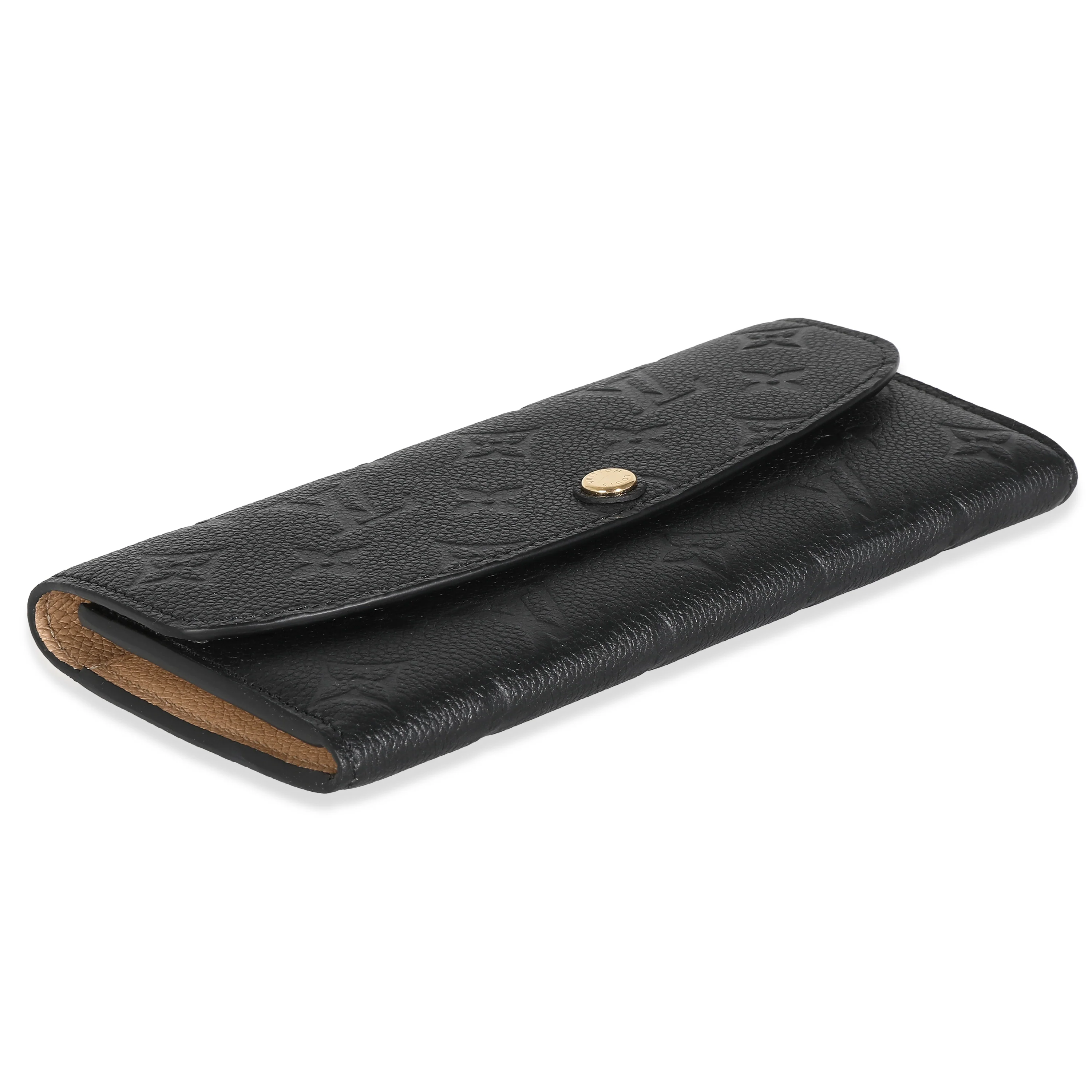 Louis Vuitton Black Monogram Empreinte Emilie Wallet - Image 6