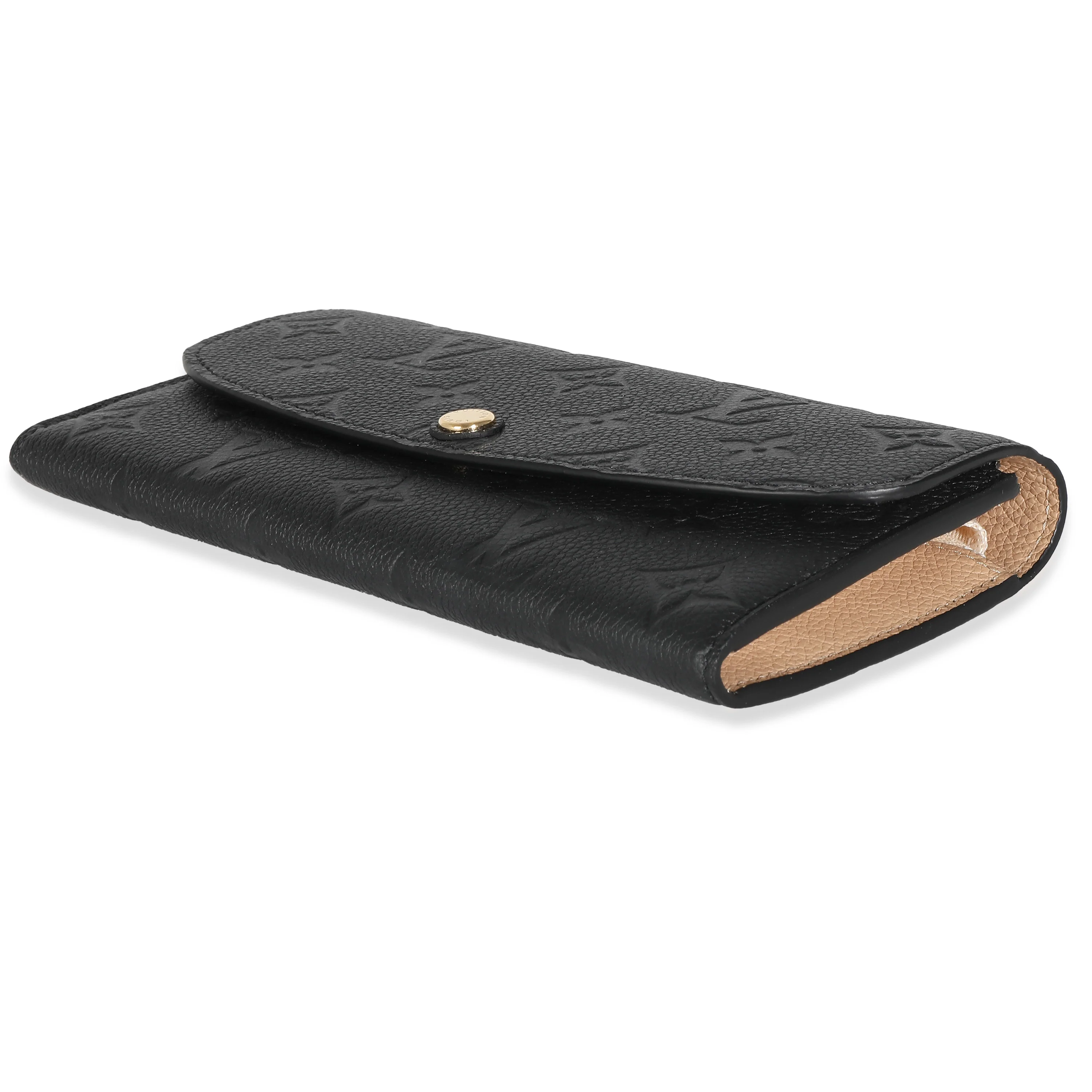 Louis Vuitton Black Monogram Empreinte Emilie Wallet - Image 7