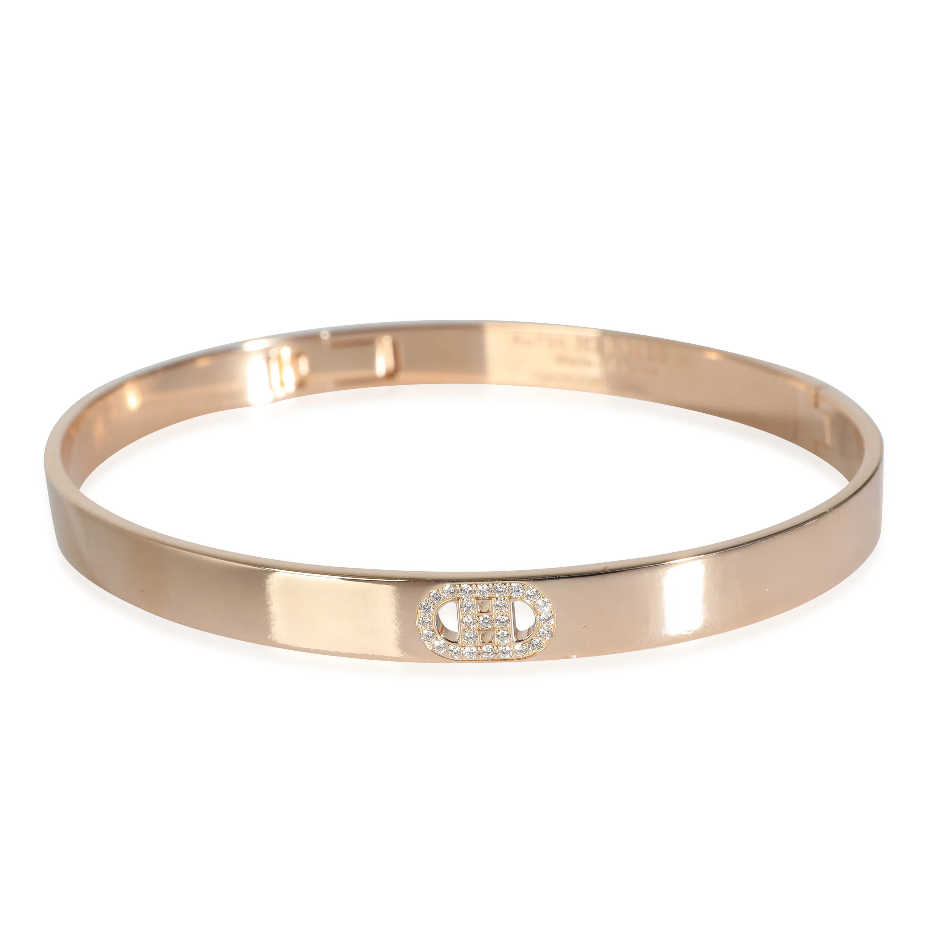 H dAncre Bracelet in 18k Rose Gold 0.07 CTW - Image 2