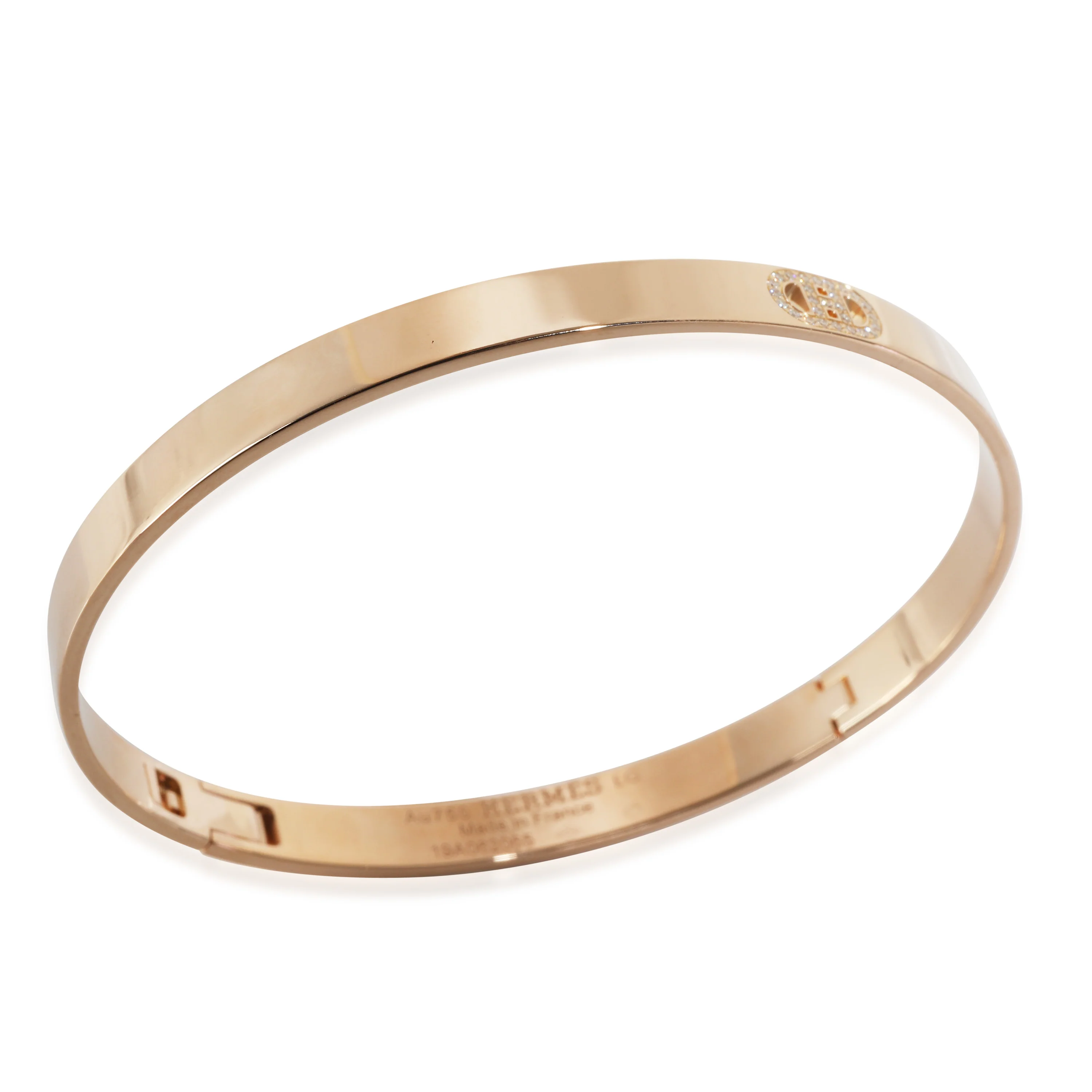 H dAncre Bracelet in 18k Rose Gold 0.07 CTW - Image 4