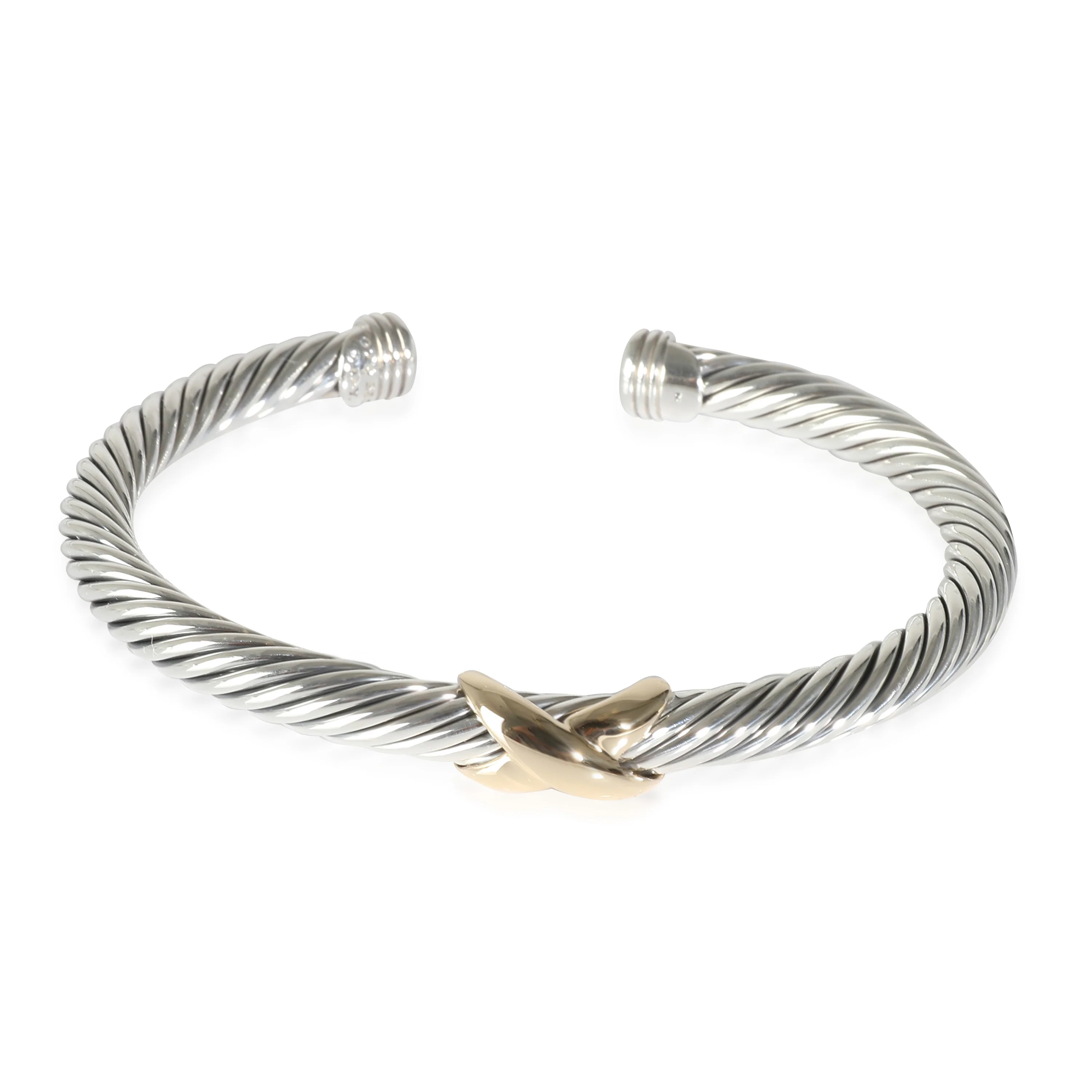 X Collection Bracelet in 14k Yellow Gold/Sterling Silver