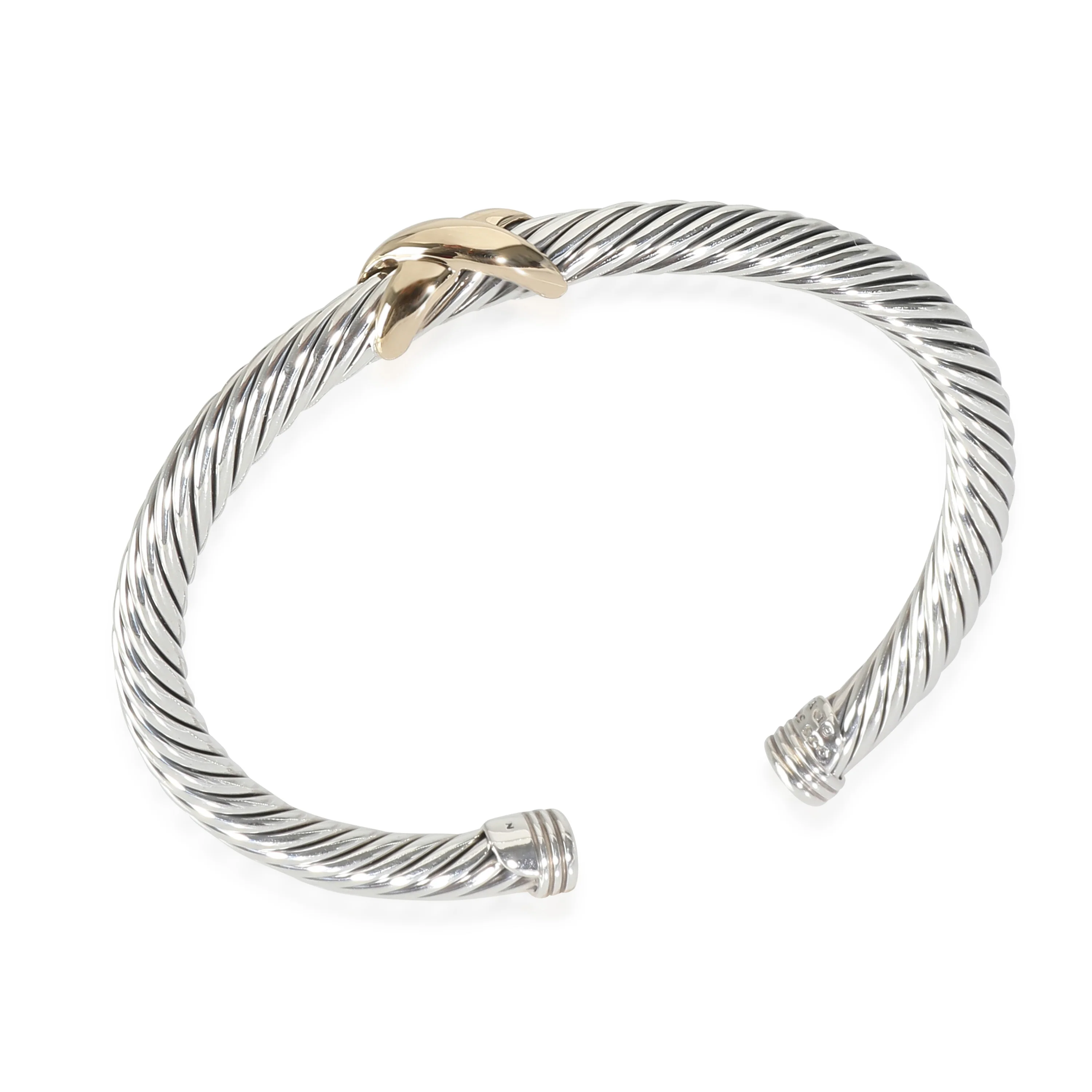 X Collection Bracelet in 14k Yellow Gold/Sterling Silver - Image 6