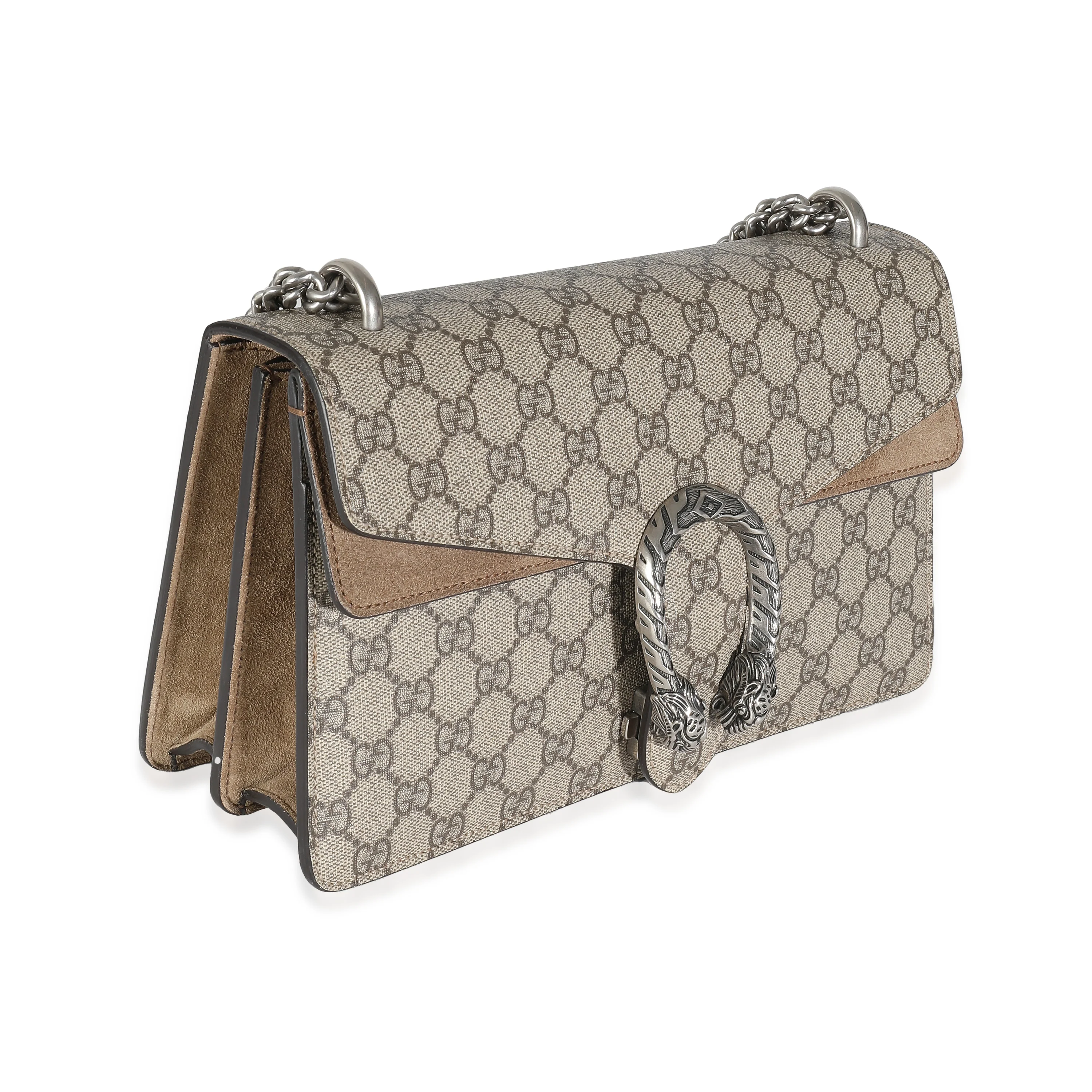 Gucci Beige GG Supreme Canvas Small Dionysus - Image 4