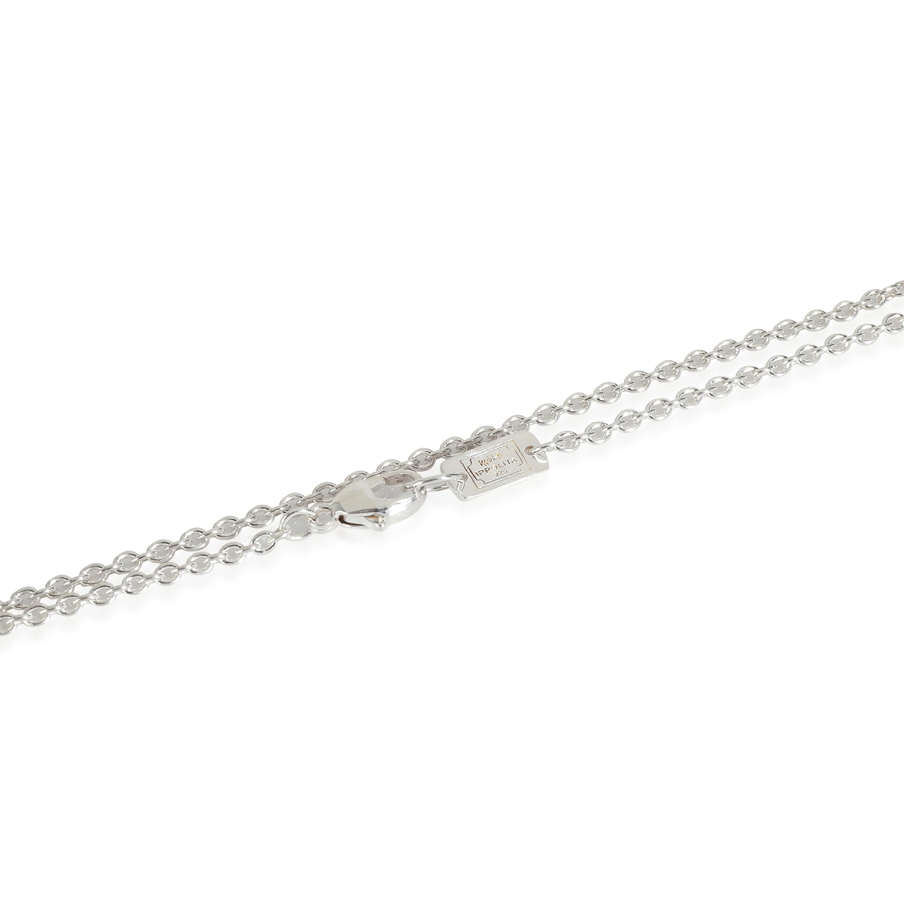 Rock Candy Clear Quartz 10 Station Long Necklace in Sterling Silver - Image 3