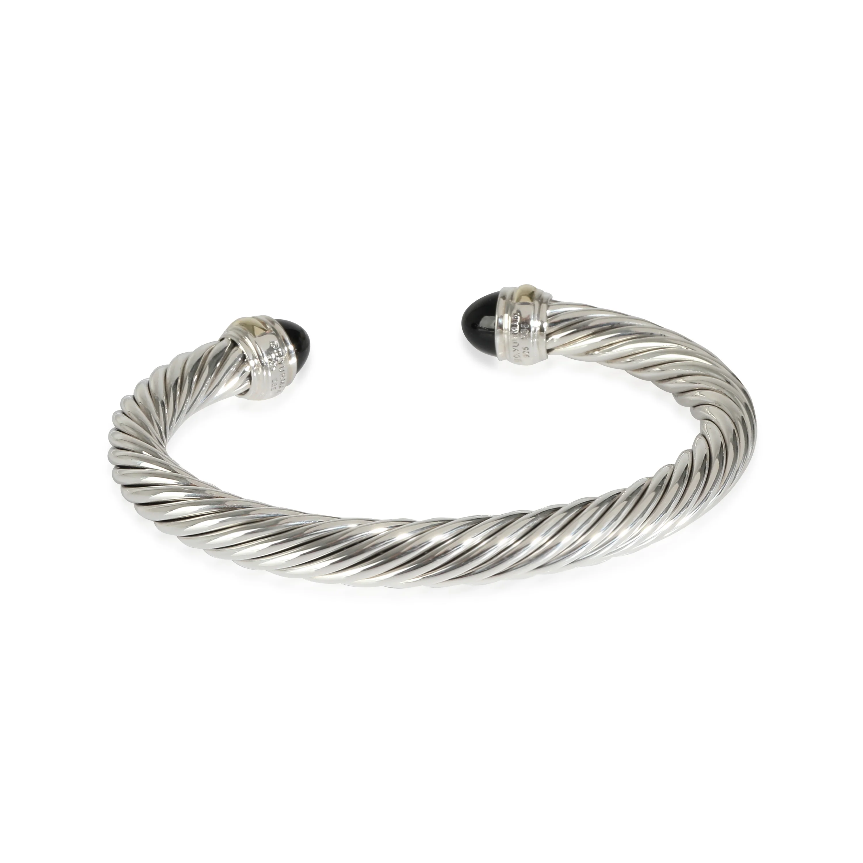 David Yurman Cable Classic Bangle in 14K Yellow Gold/Sterling Silver - Image 3