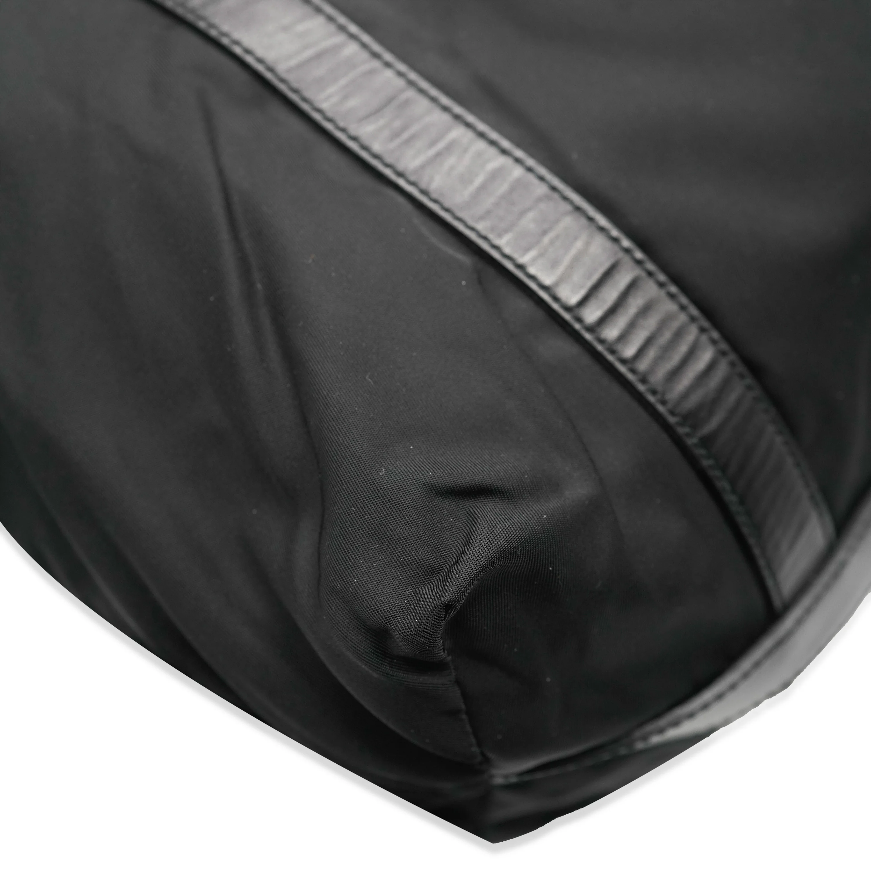 Black Nylon Tessuto Small Shopper Tote - Image 4