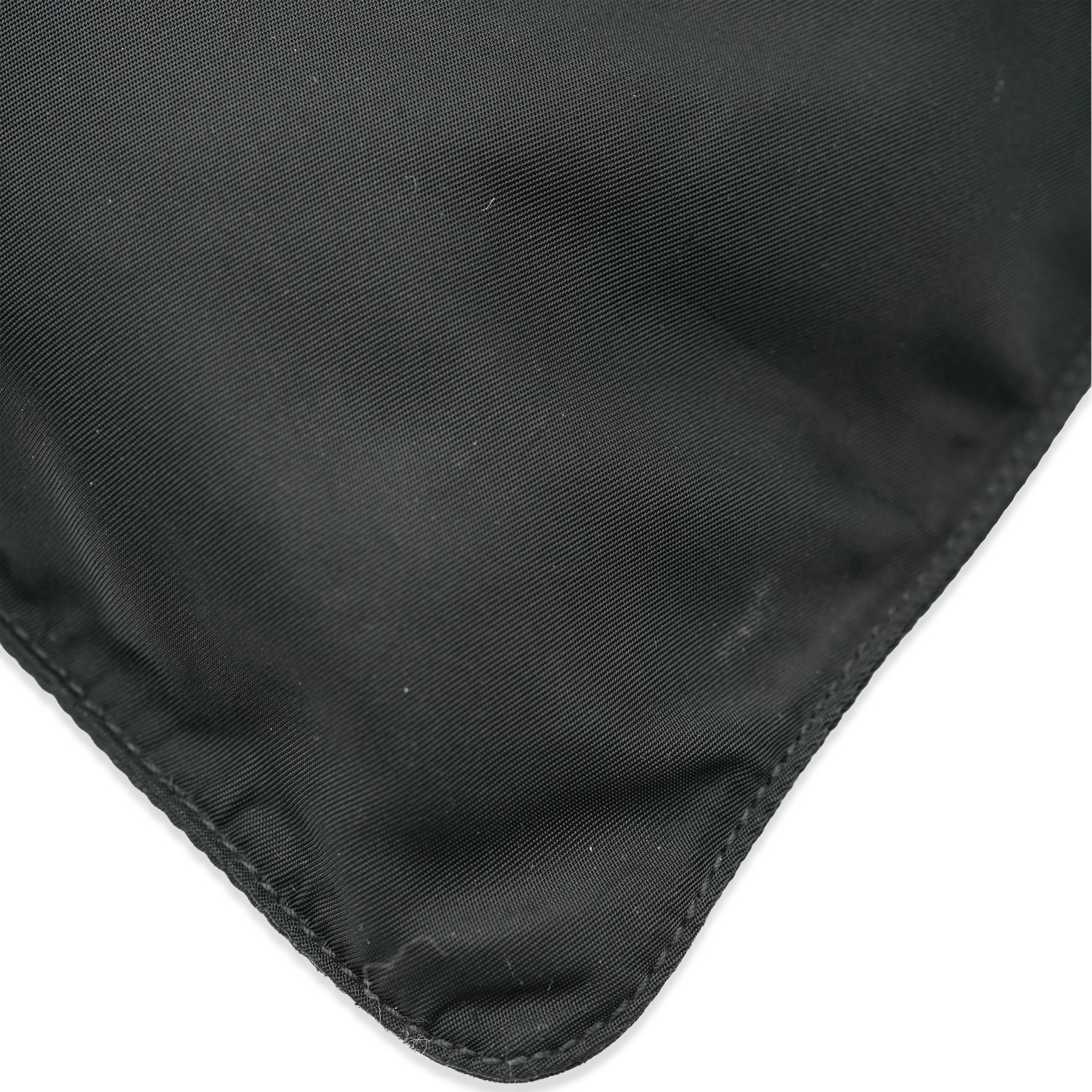 Black Nylon Front Pocket Logo Messenger - Image 6