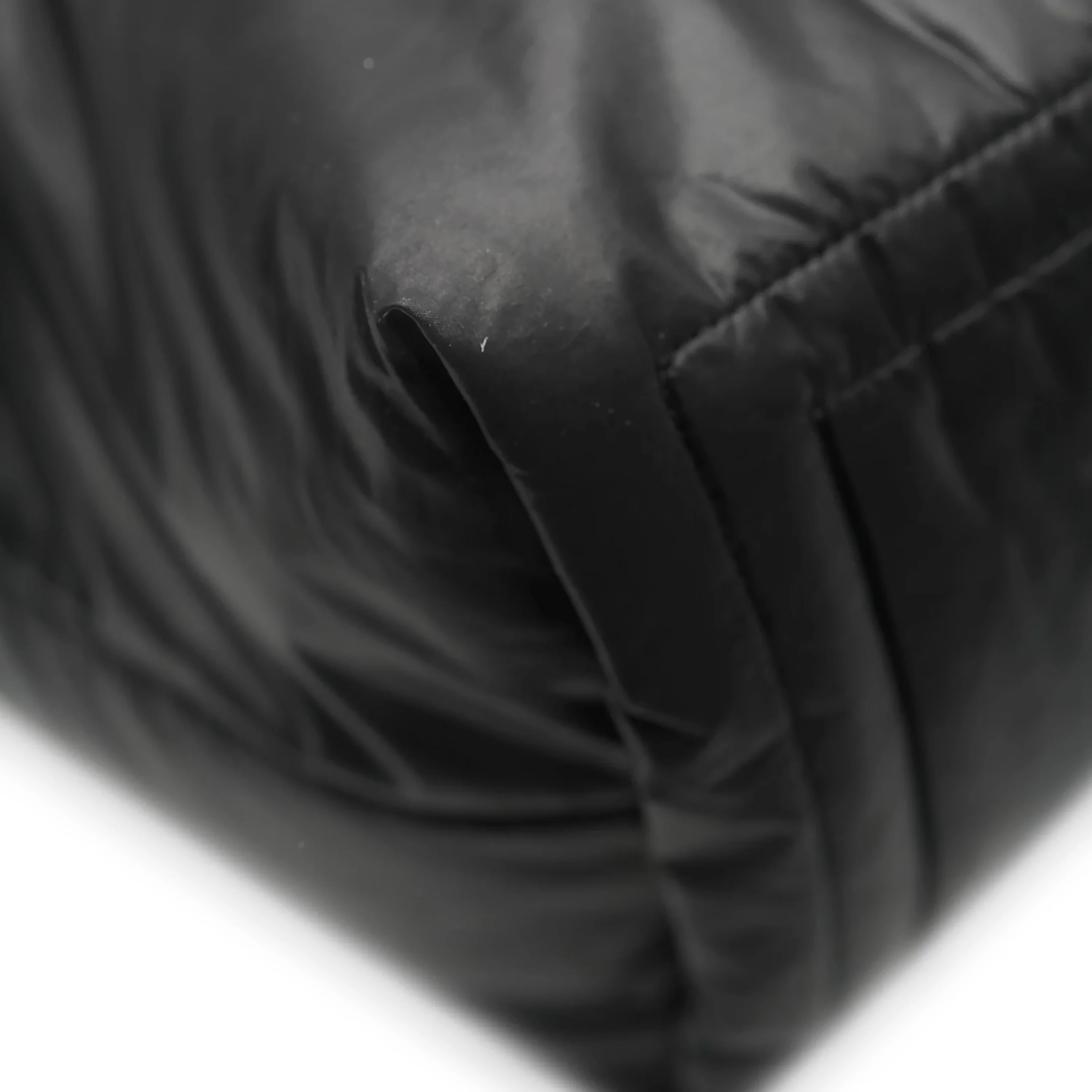 Black Quilted Nylon Small Reversible Coco Cocoon Tote - Image 7