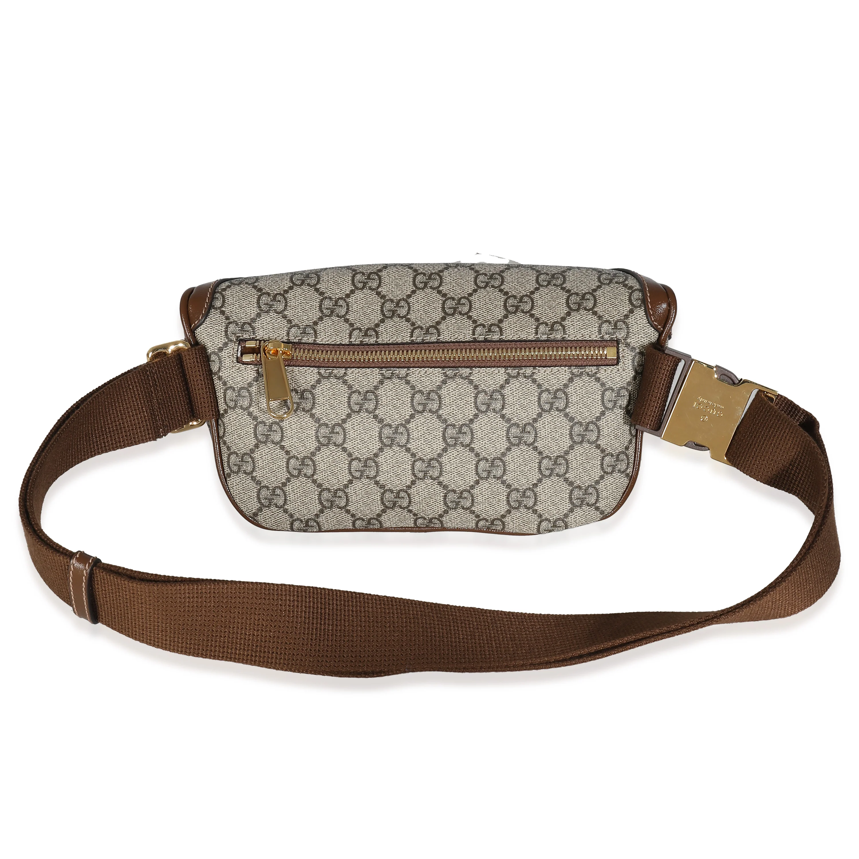 Gucci Beige GG Supreme Canvas Interlocking G Belt Bag - Image 5
