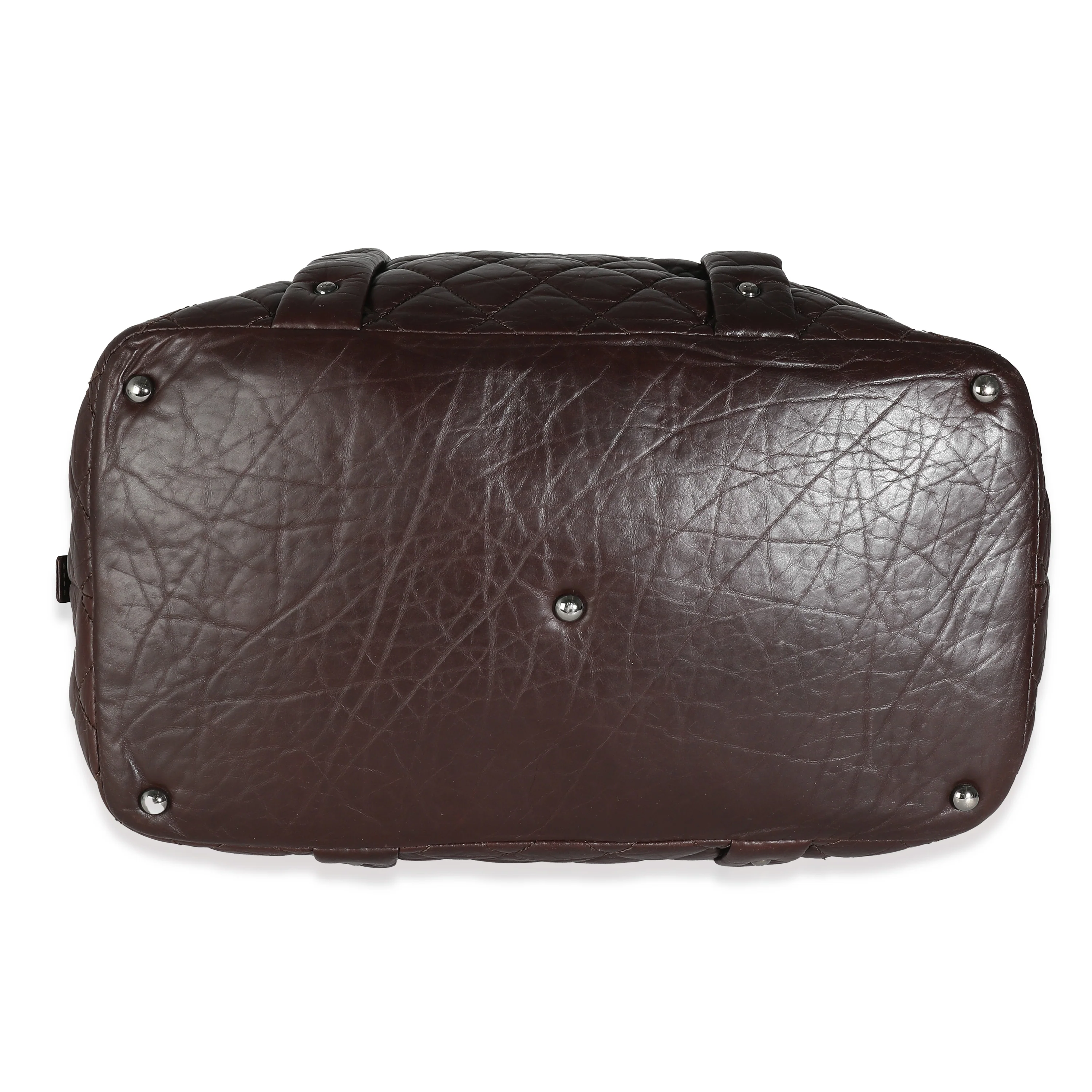 Brown Aged Calfskin Lady Braid Bowler - Image 6