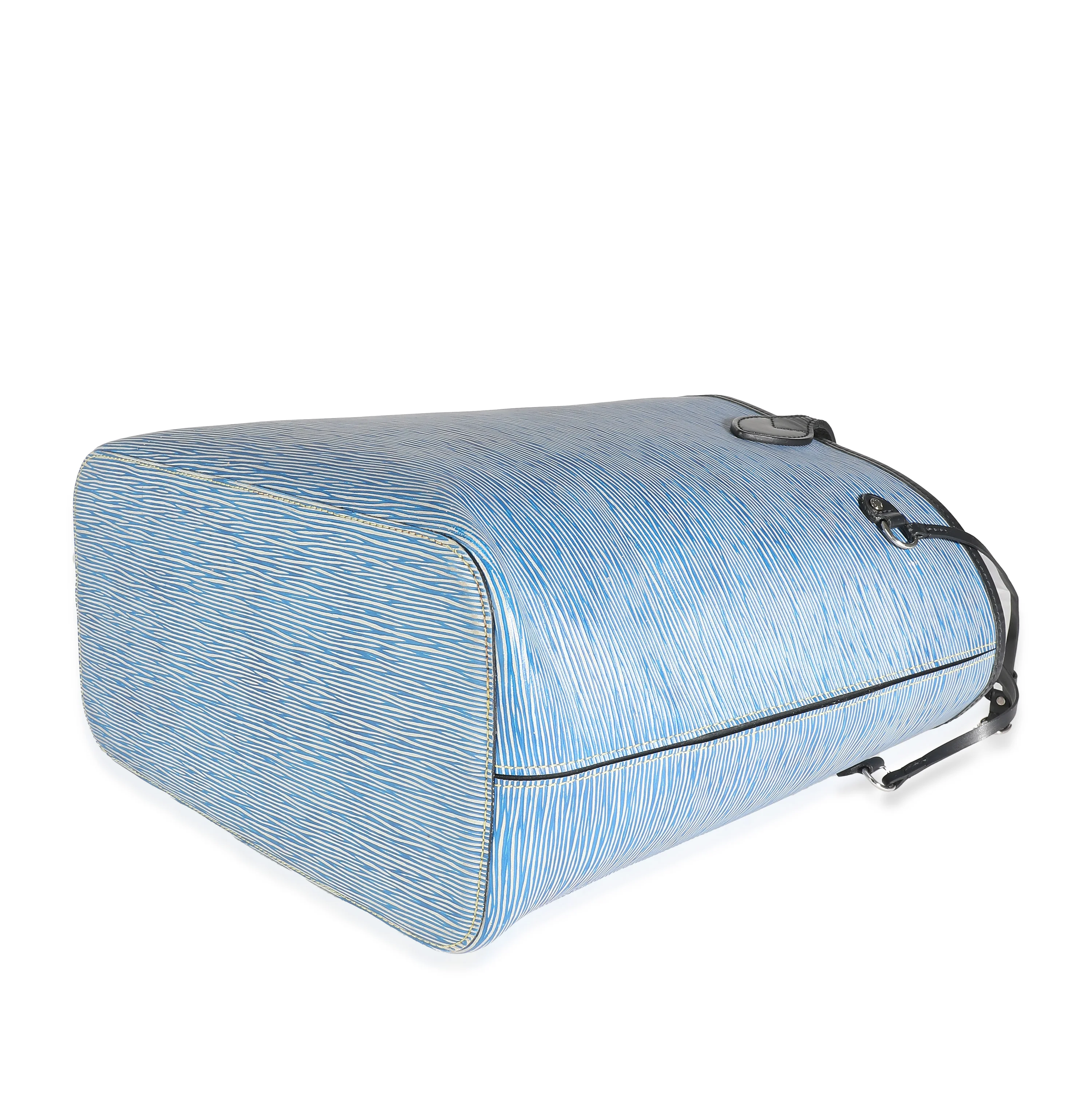 Louis Vuitton Blue Denim Epi Neverfull MM - Image 6