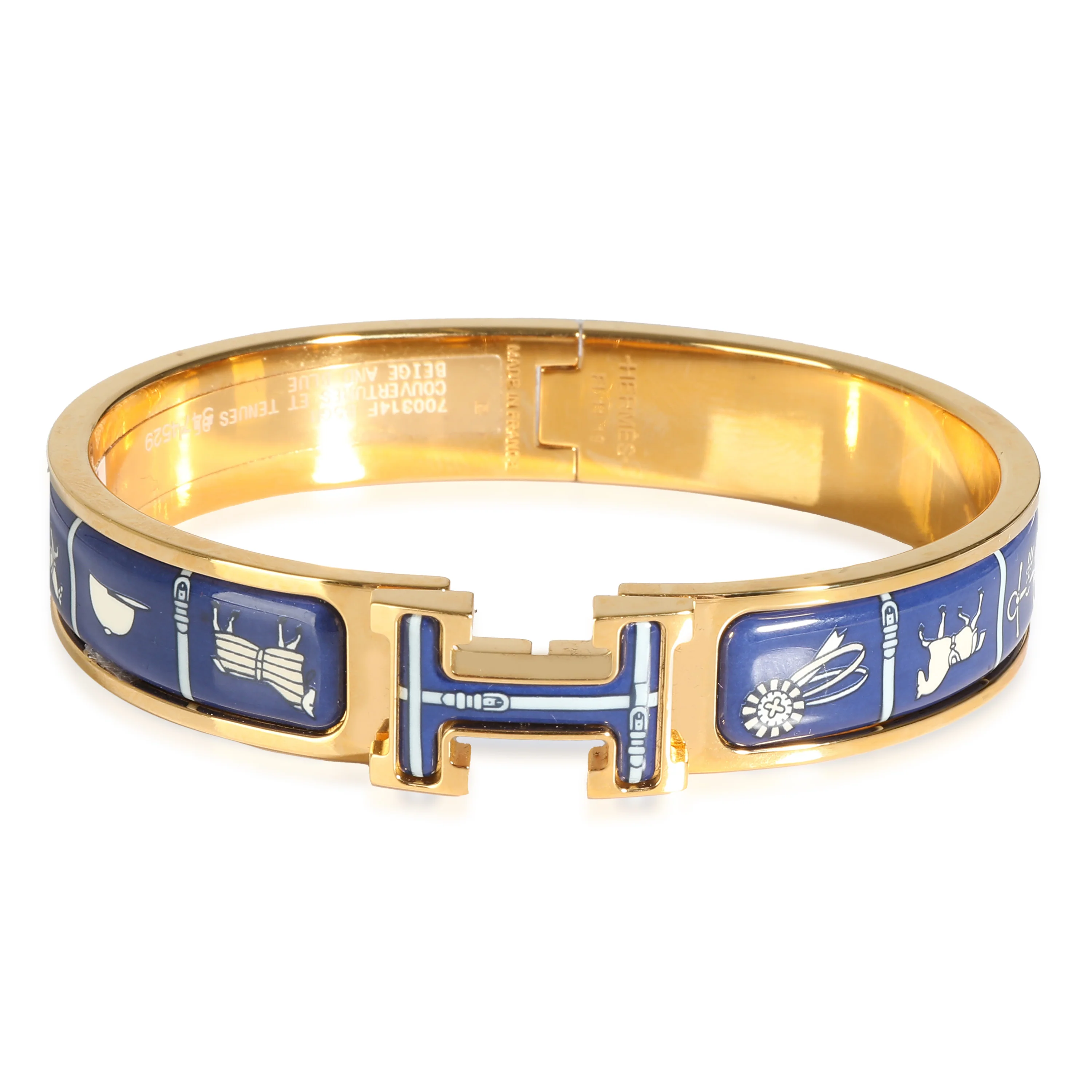 Hermès Clic H Bracelet in  Gold Plated