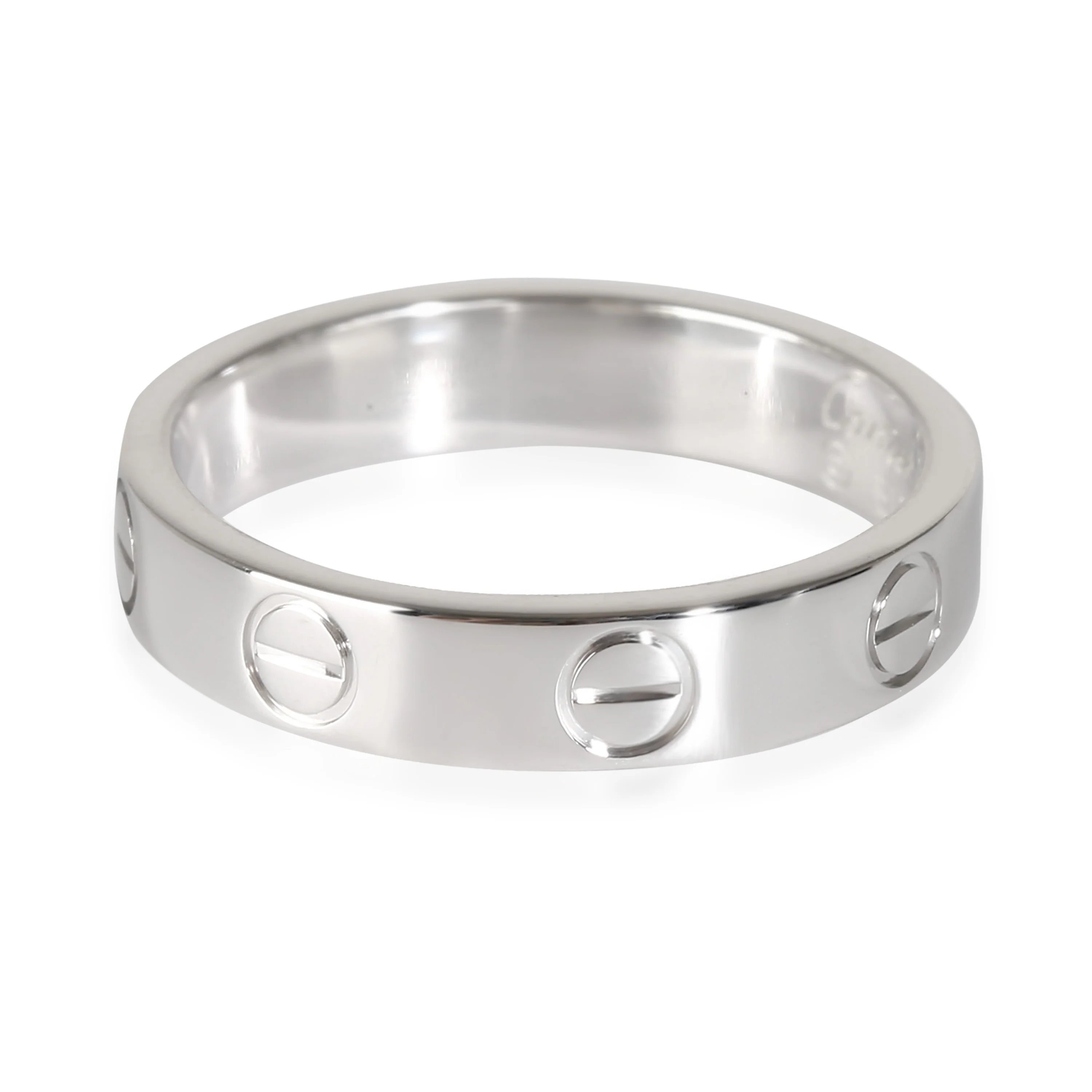 White Gold Small Model Love Ring - Image 2