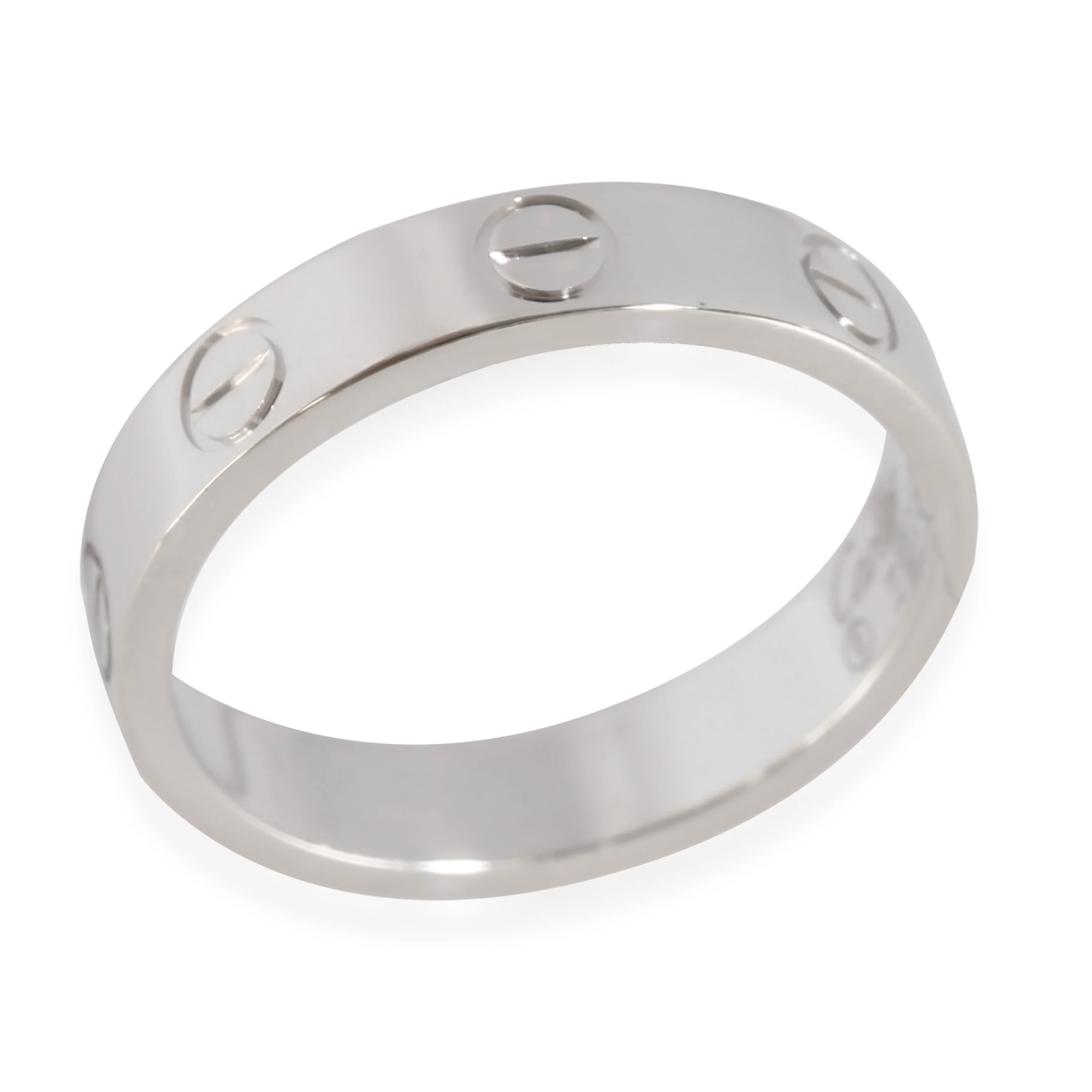 White Gold Small Model Love Ring - Image 3