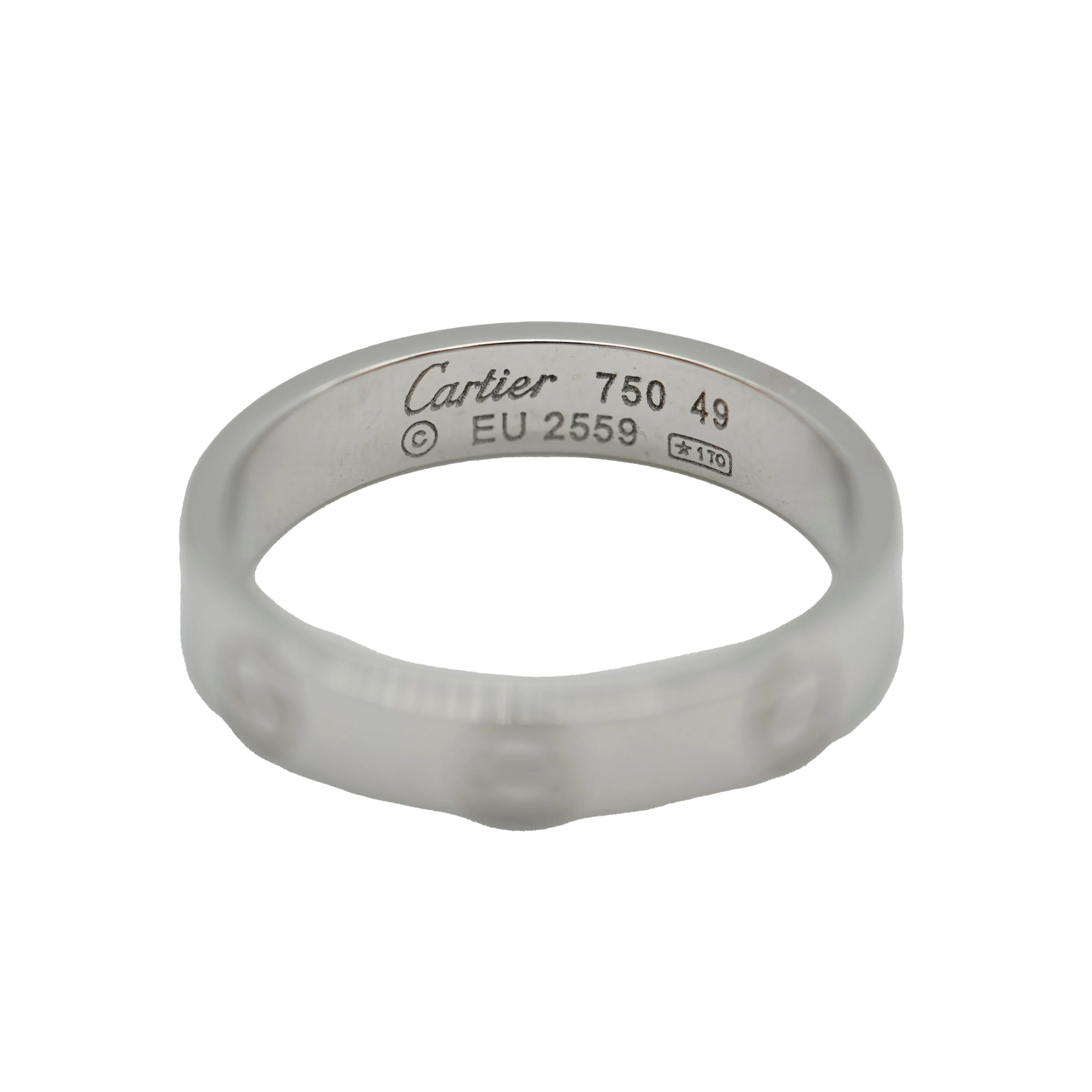 White Gold Small Model Love Ring - Image 4