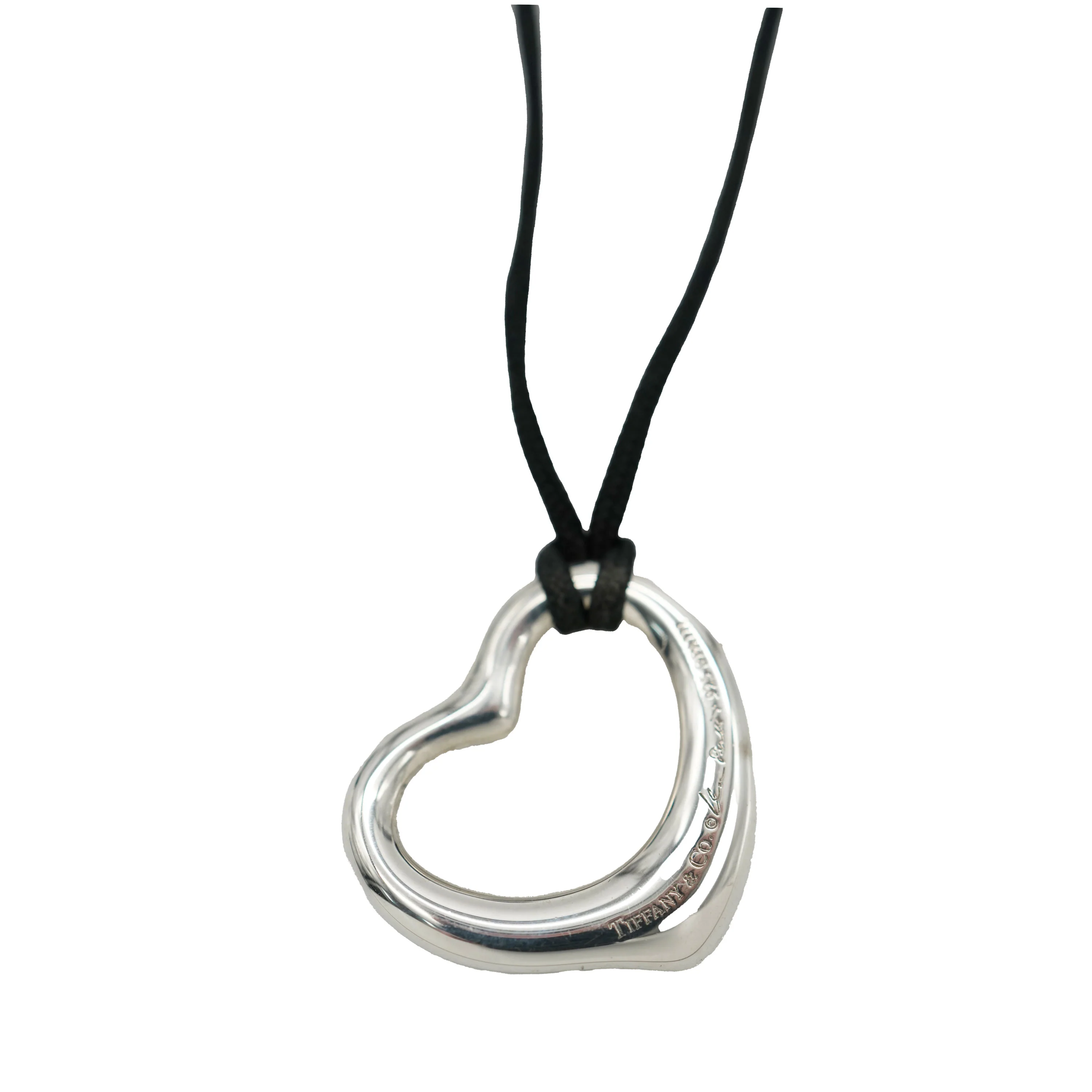 Elsa Peretti Open Heart Pendant With Diamond - Image 3