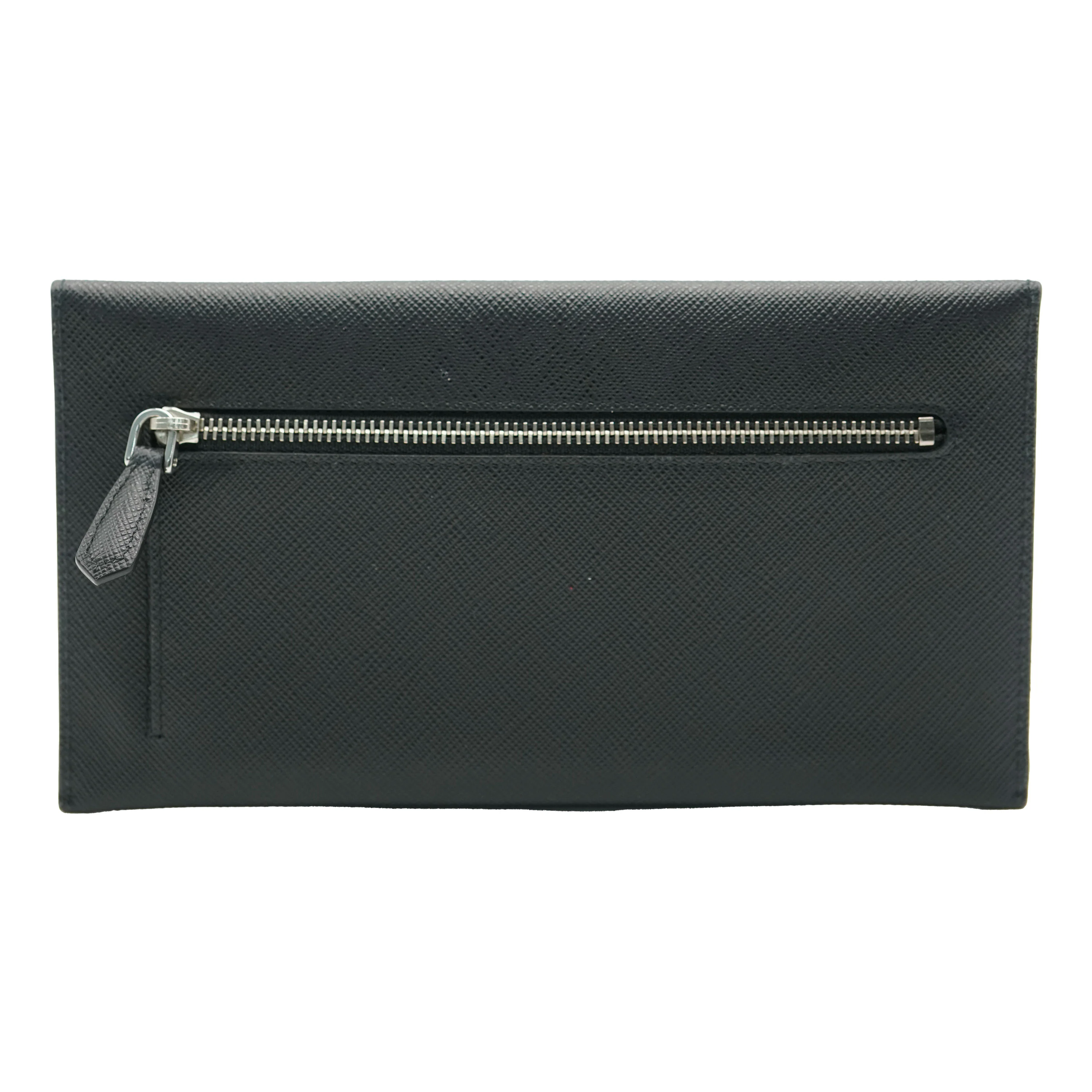 Black Saffiano Envelope Slim Wallet - Image 3