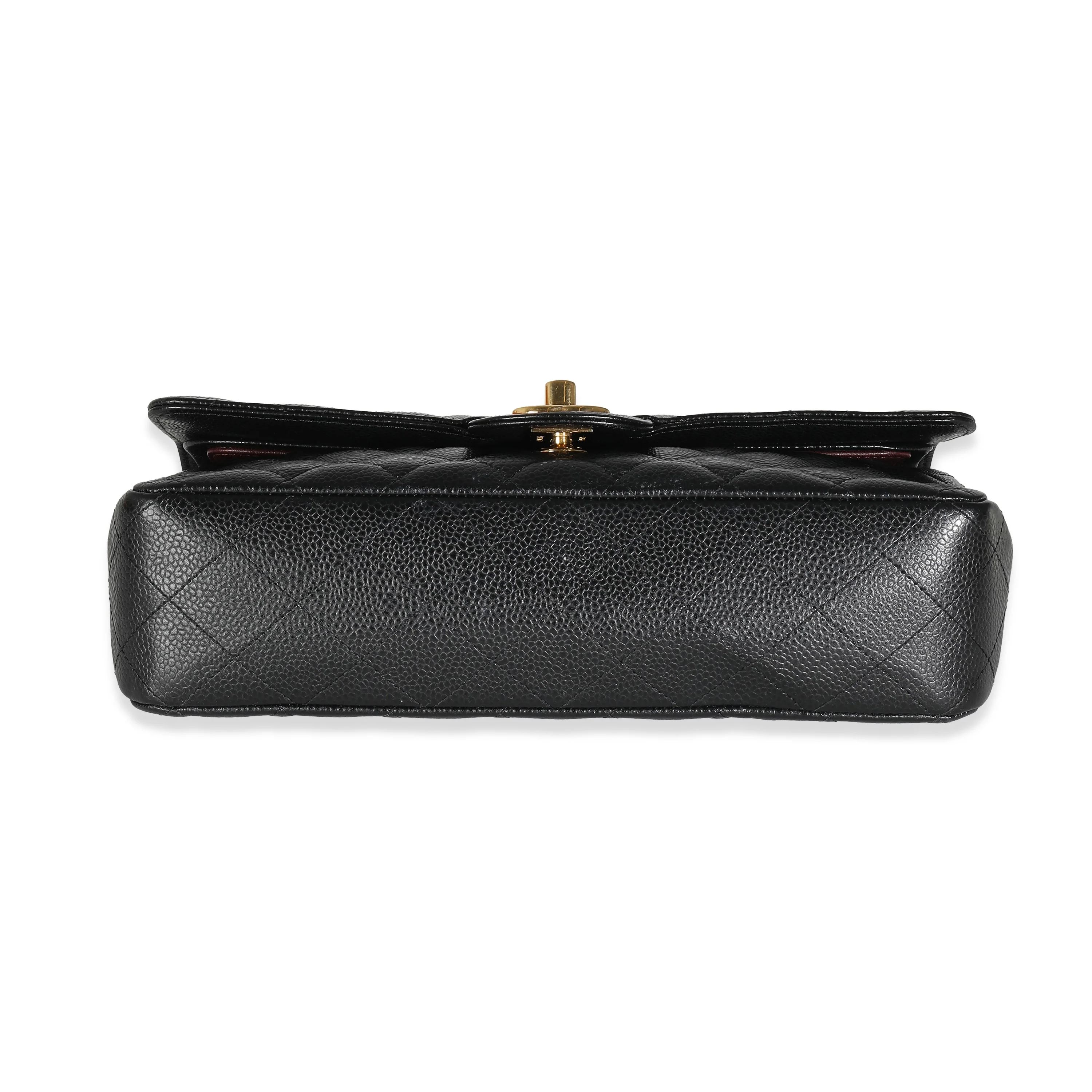 Black Quilted Medium Classic Double Flap Bag - Image 6