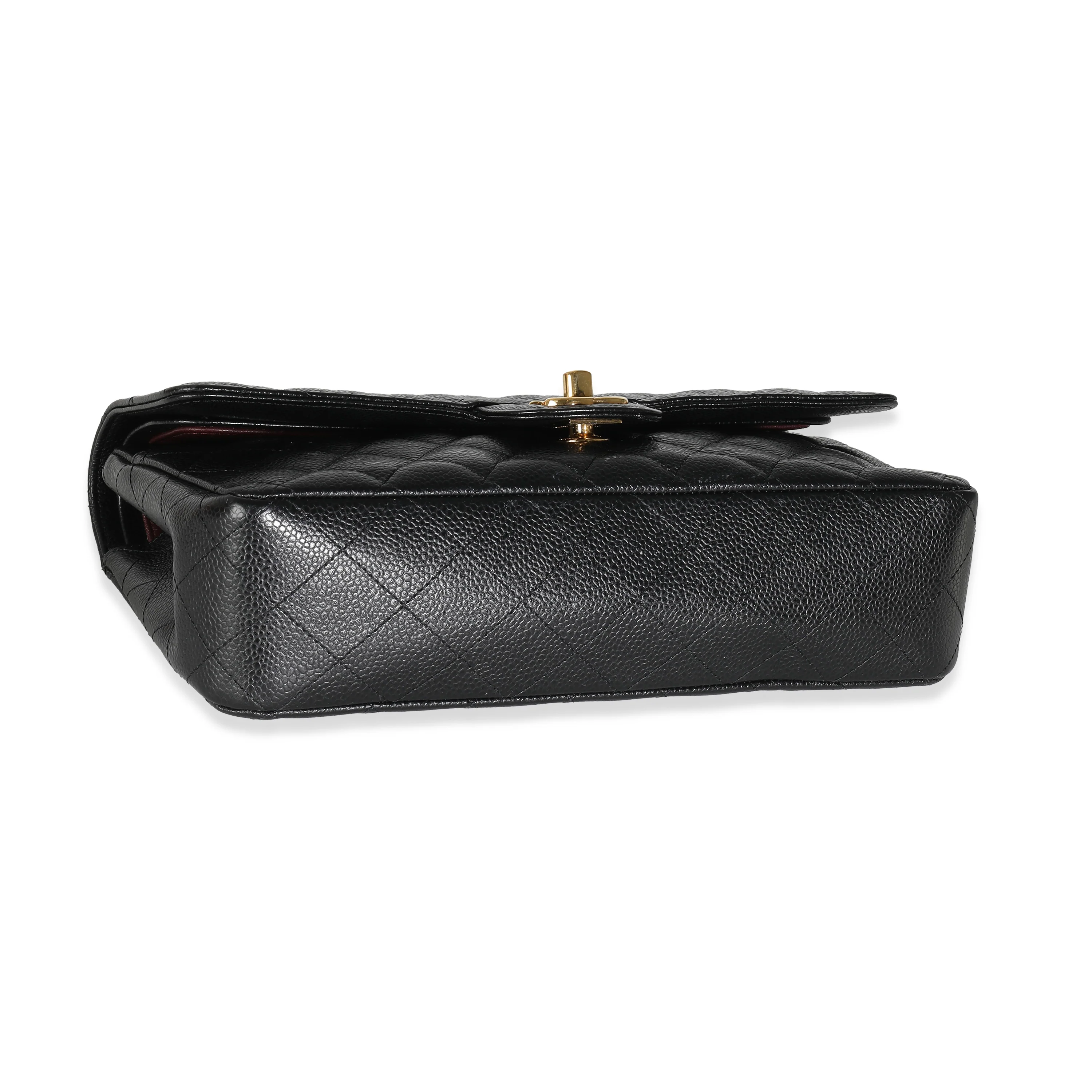 Black Quilted Medium Classic Double Flap Bag - Image 7