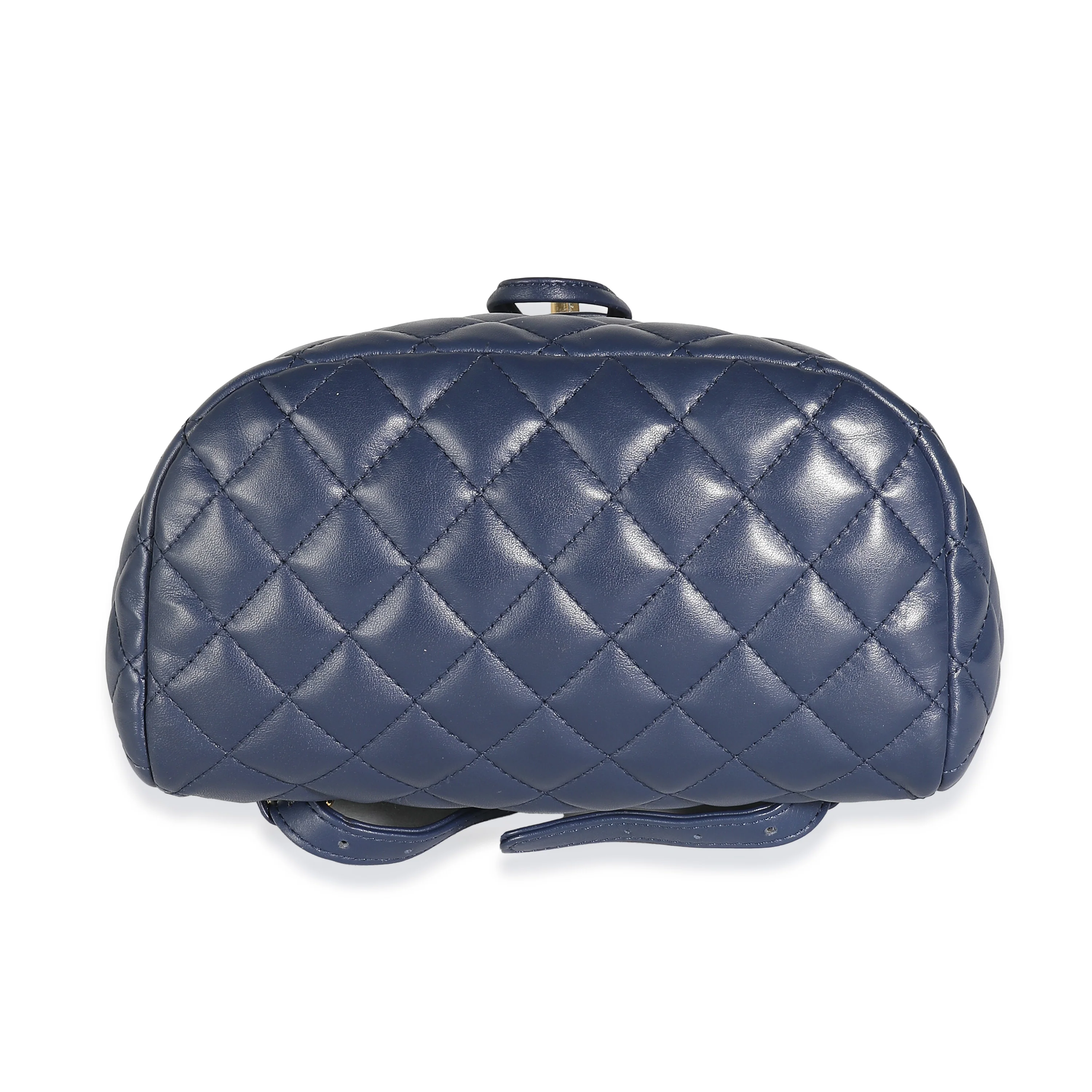 Navy Quilted Lambskin Small Urban Spirit Backpack - Image 5