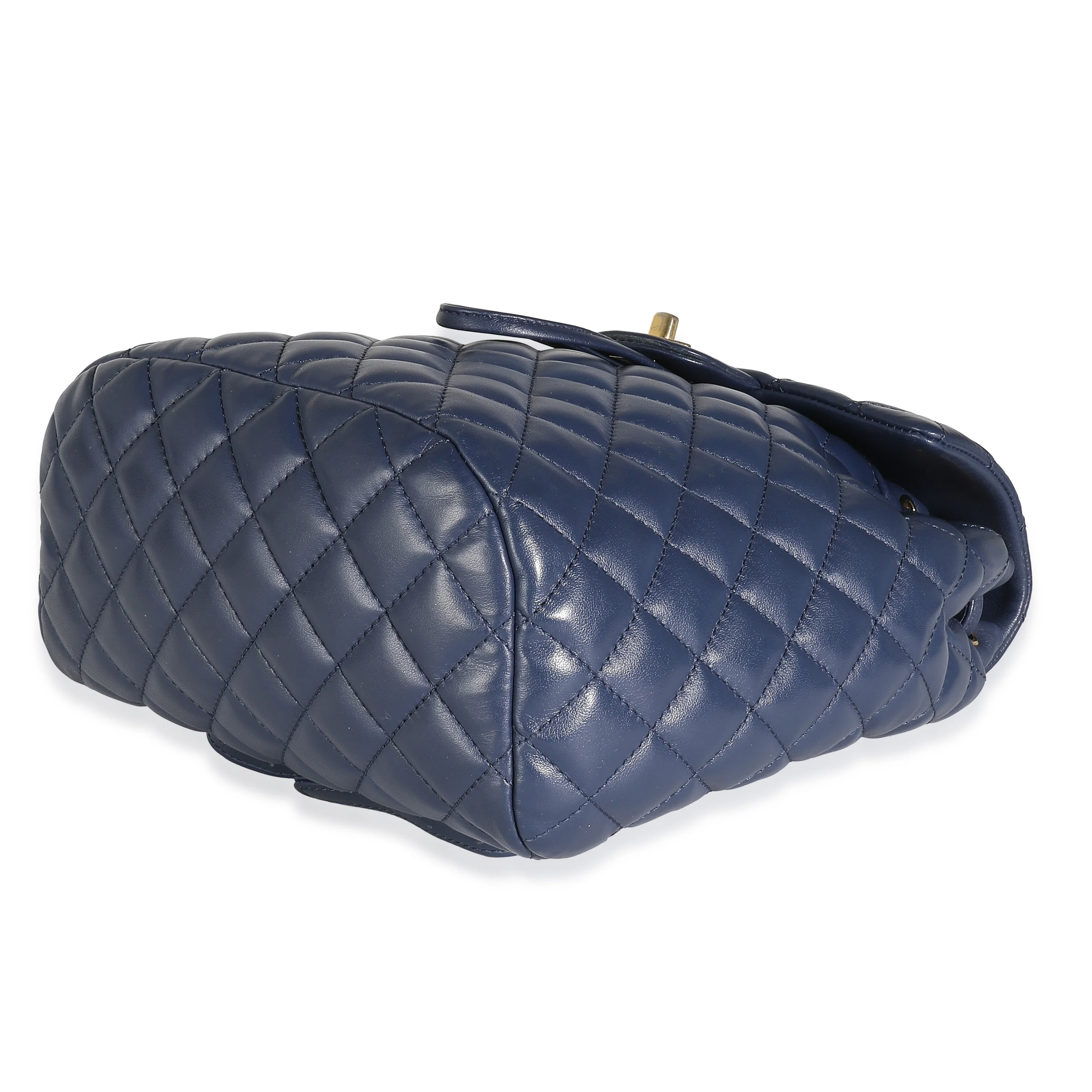 Navy Quilted Lambskin Small Urban Spirit Backpack - Image 7