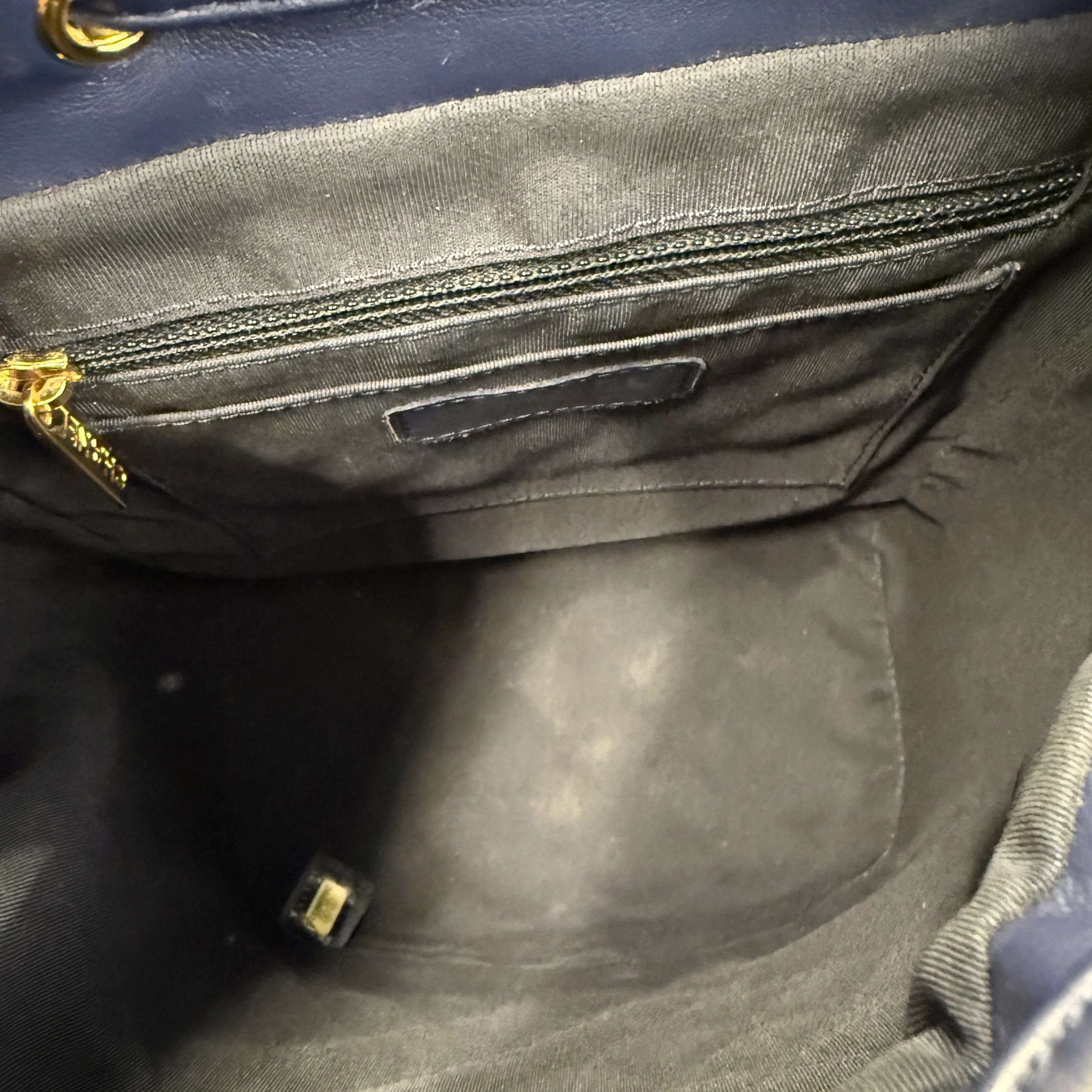 Navy Quilted Lambskin Small Urban Spirit Backpack - Image 8