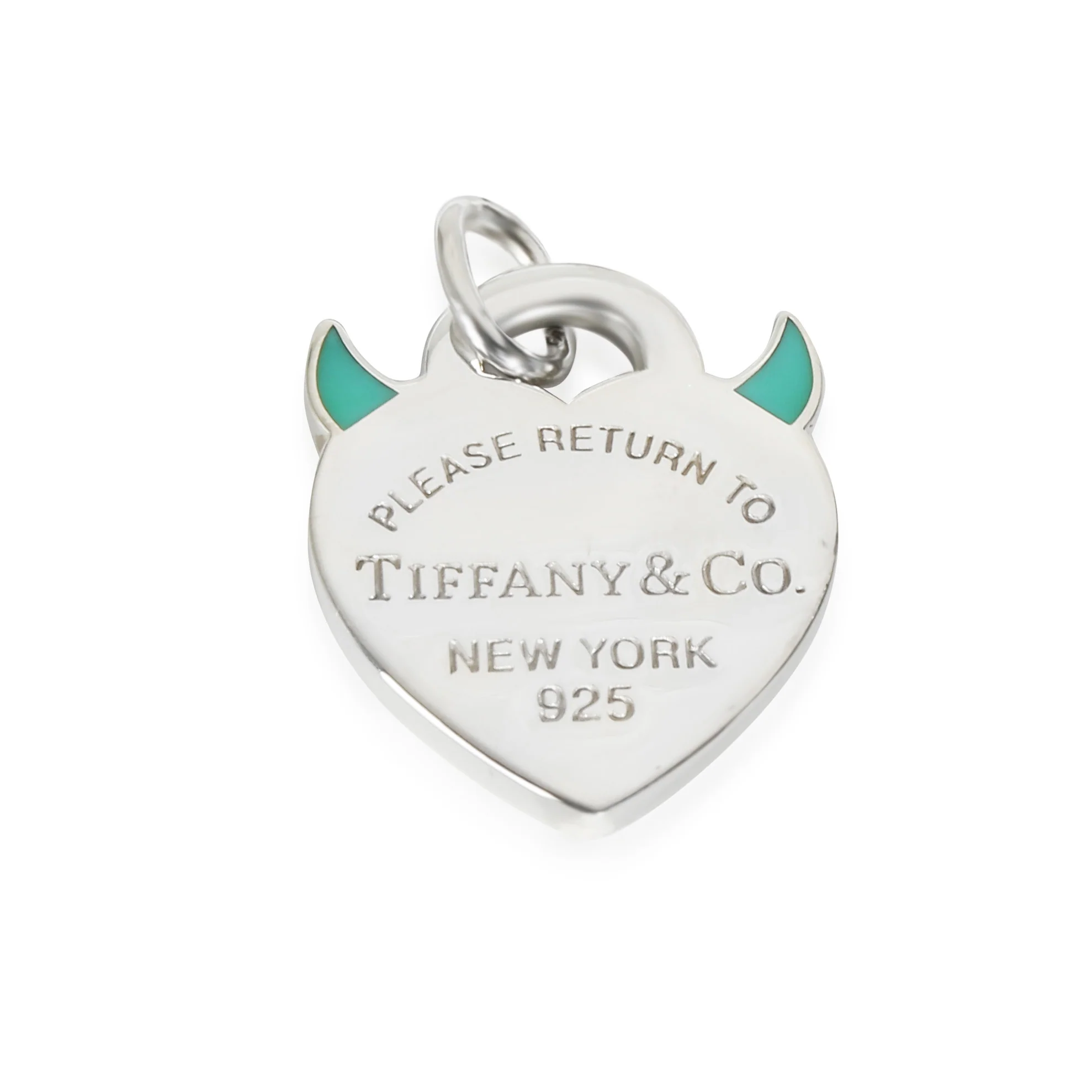 Return To Tiffany Devil Heart Charm in Sterling Silver