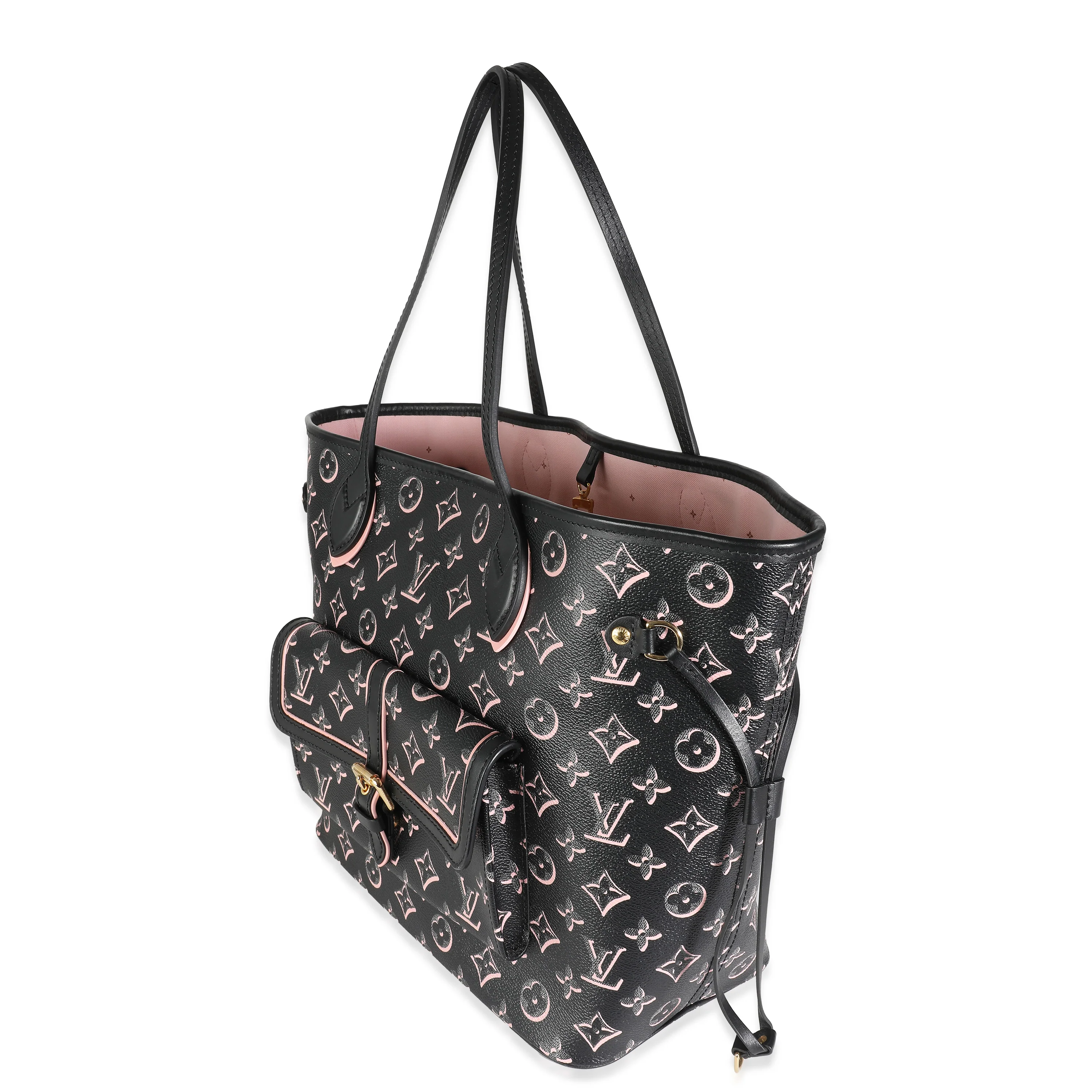 Black Pink Monogram Canvas Fall For You Neverfull MM - Image 2