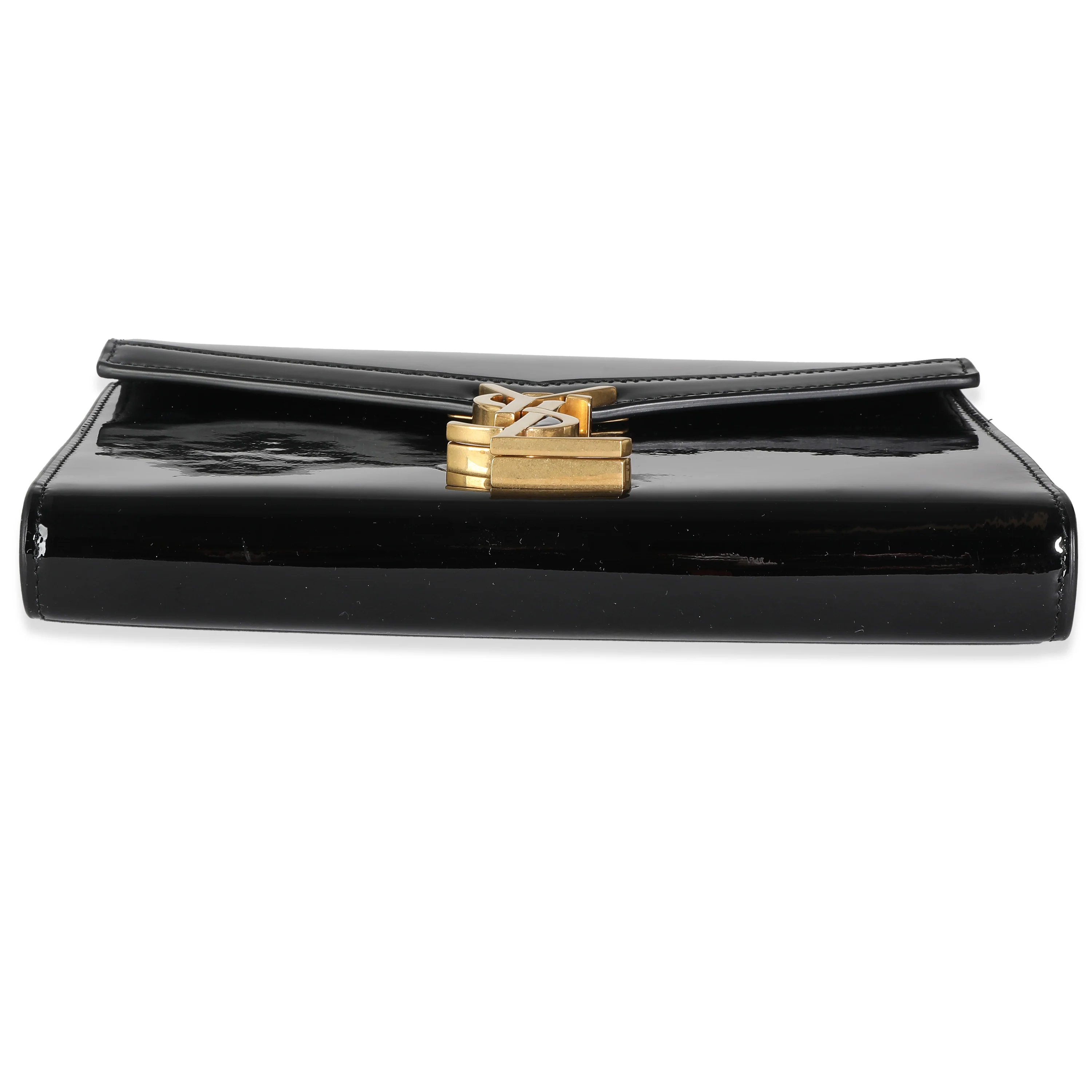 Black Patent Cassandre Chain Bag - Image 5