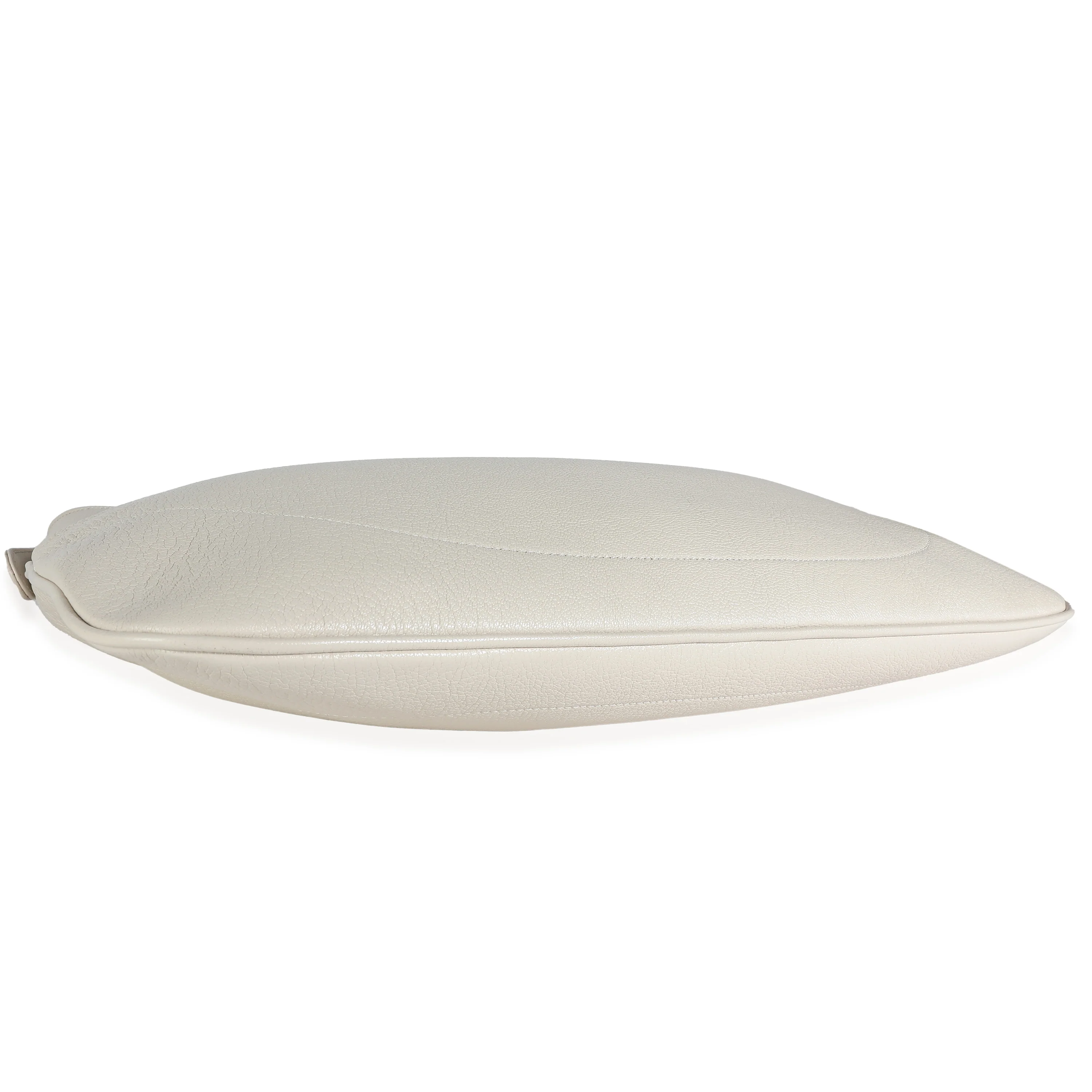 White Leather Large Aphrodite Hobo - Image 5