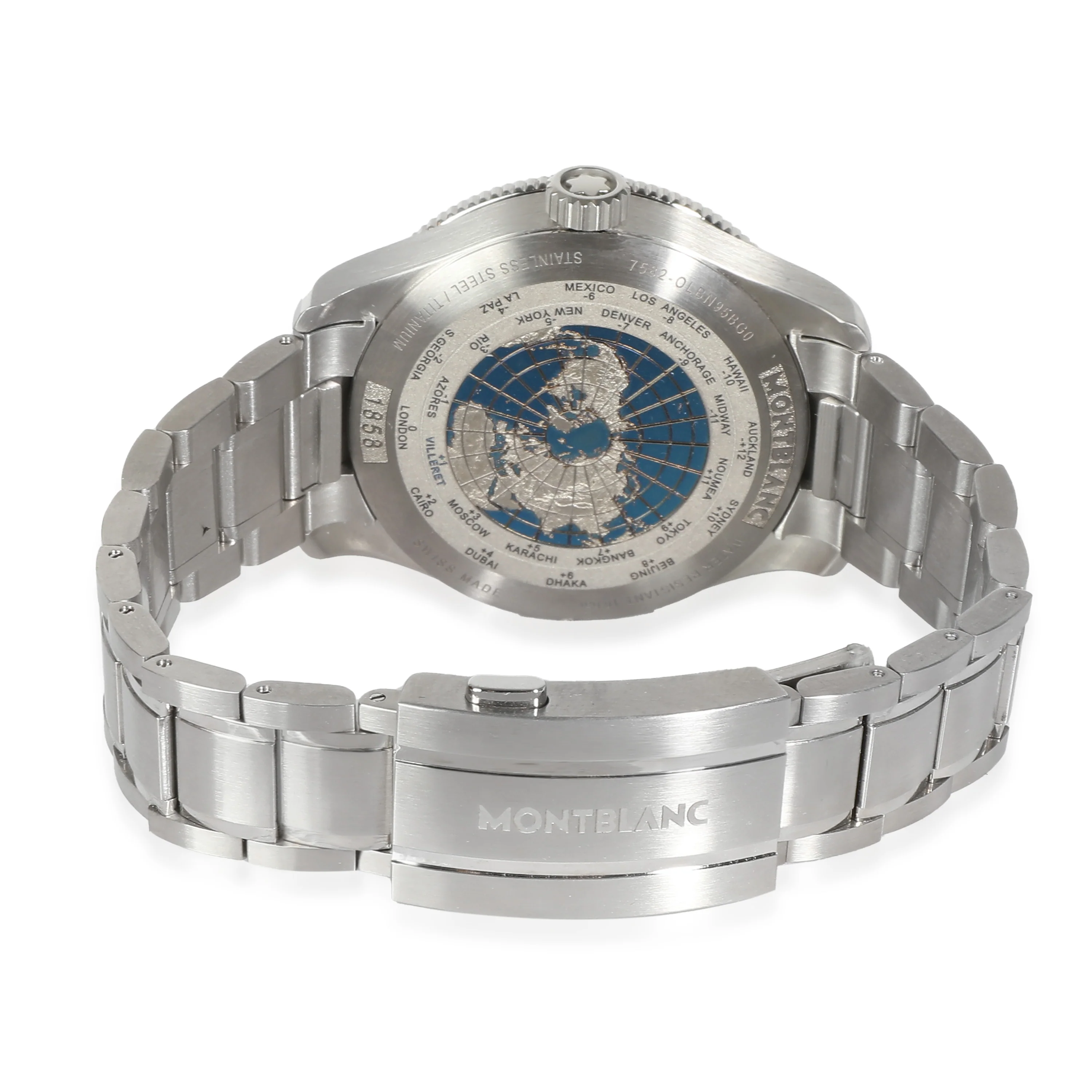 1858 GMT 129616 Mens Watch in Stainless Steel and Titanium - Image 4