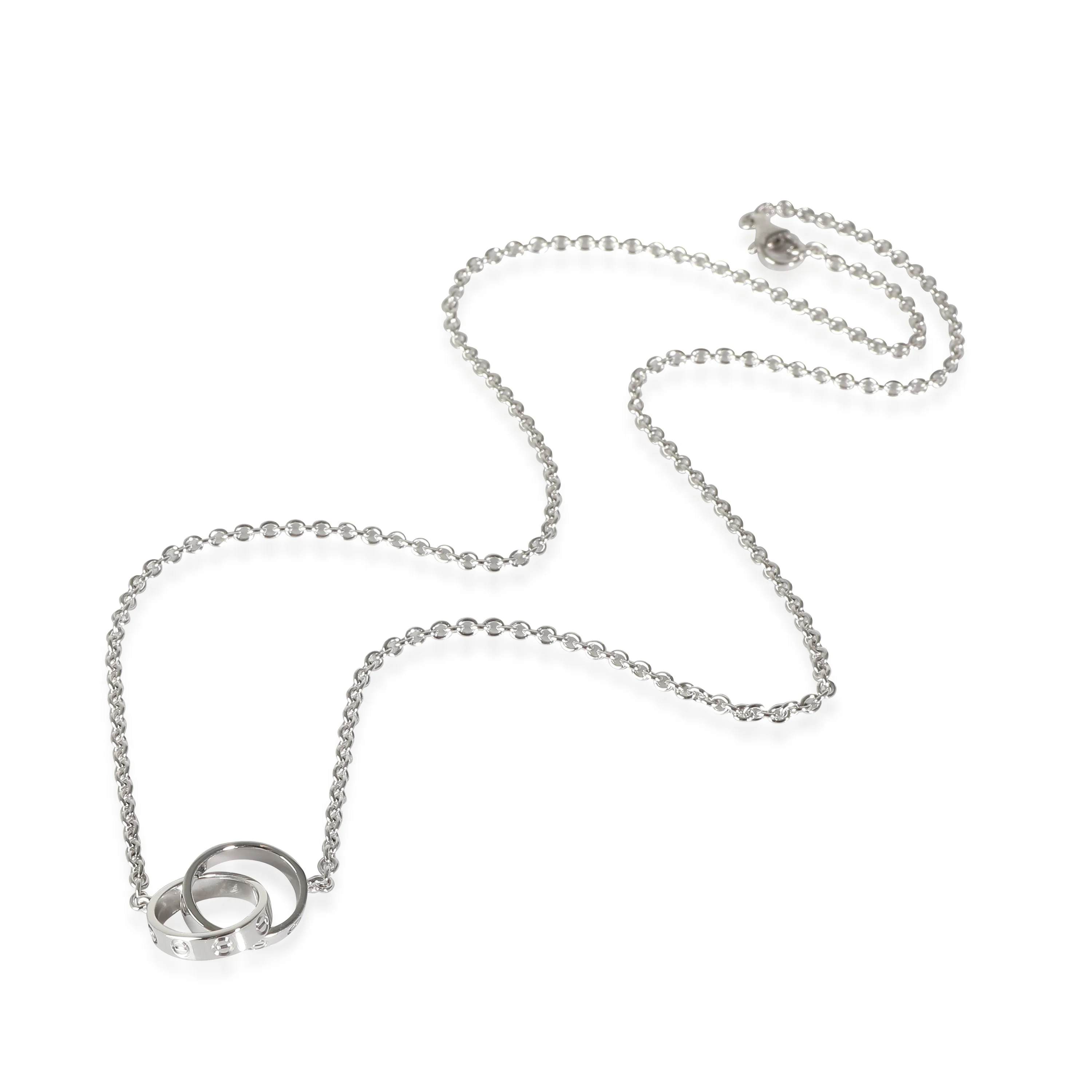 Love Fashion Necklace in 18k White Gold - Image 3