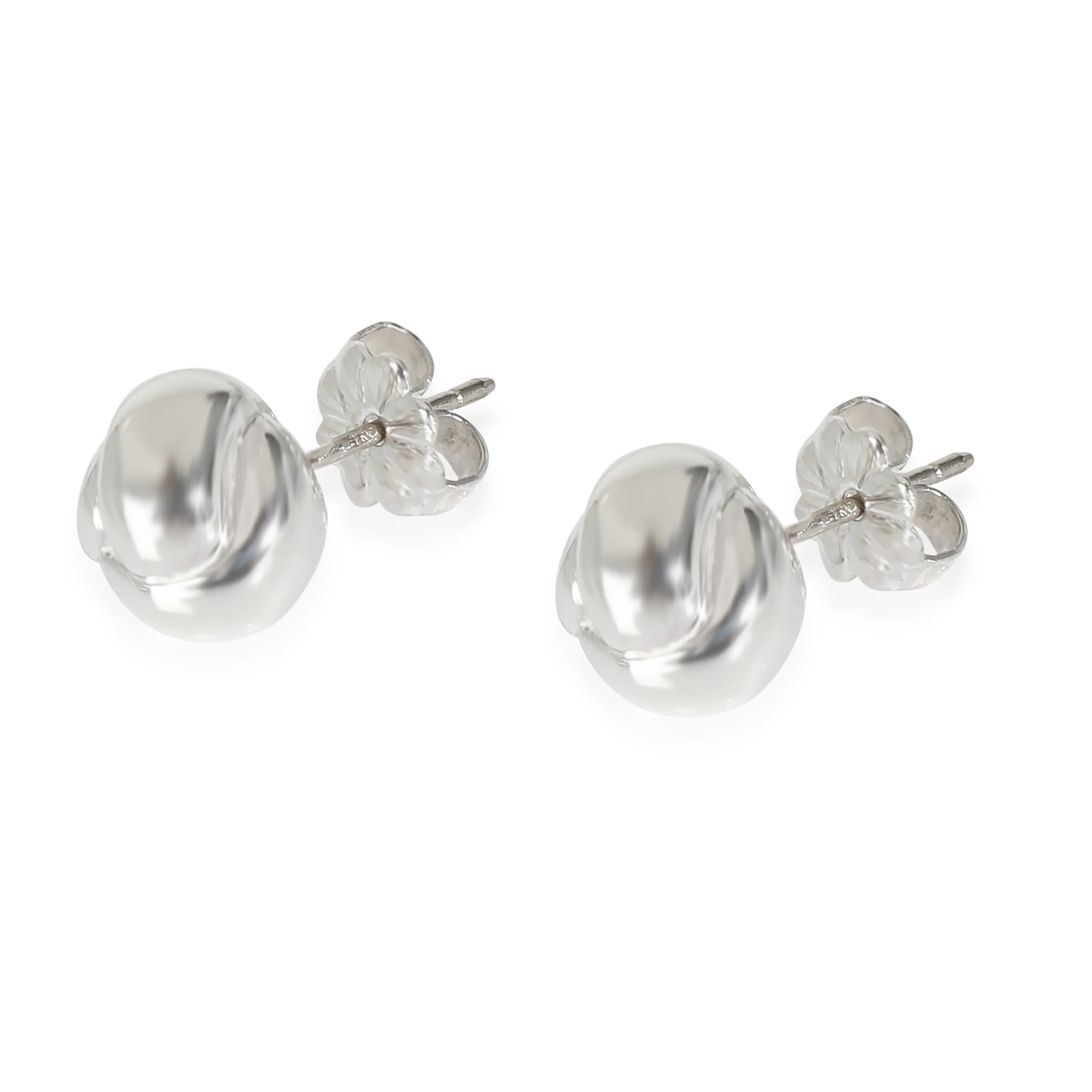 Vintage Knot Stud Earring in  Sterling Silver - Image 2