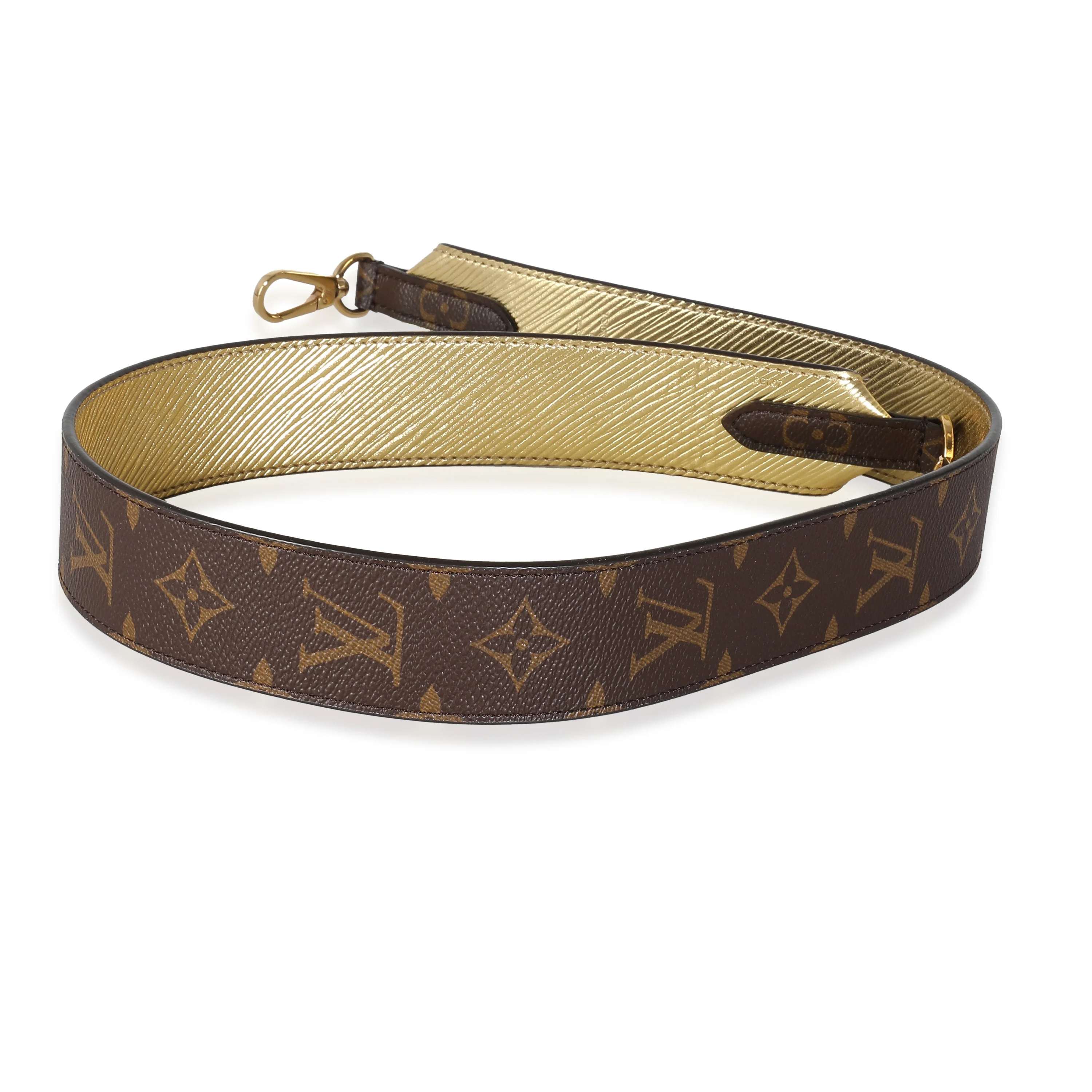 Louis Vuitton Gold Epi Monogram Canvas Bandouliere Strap - Image 3