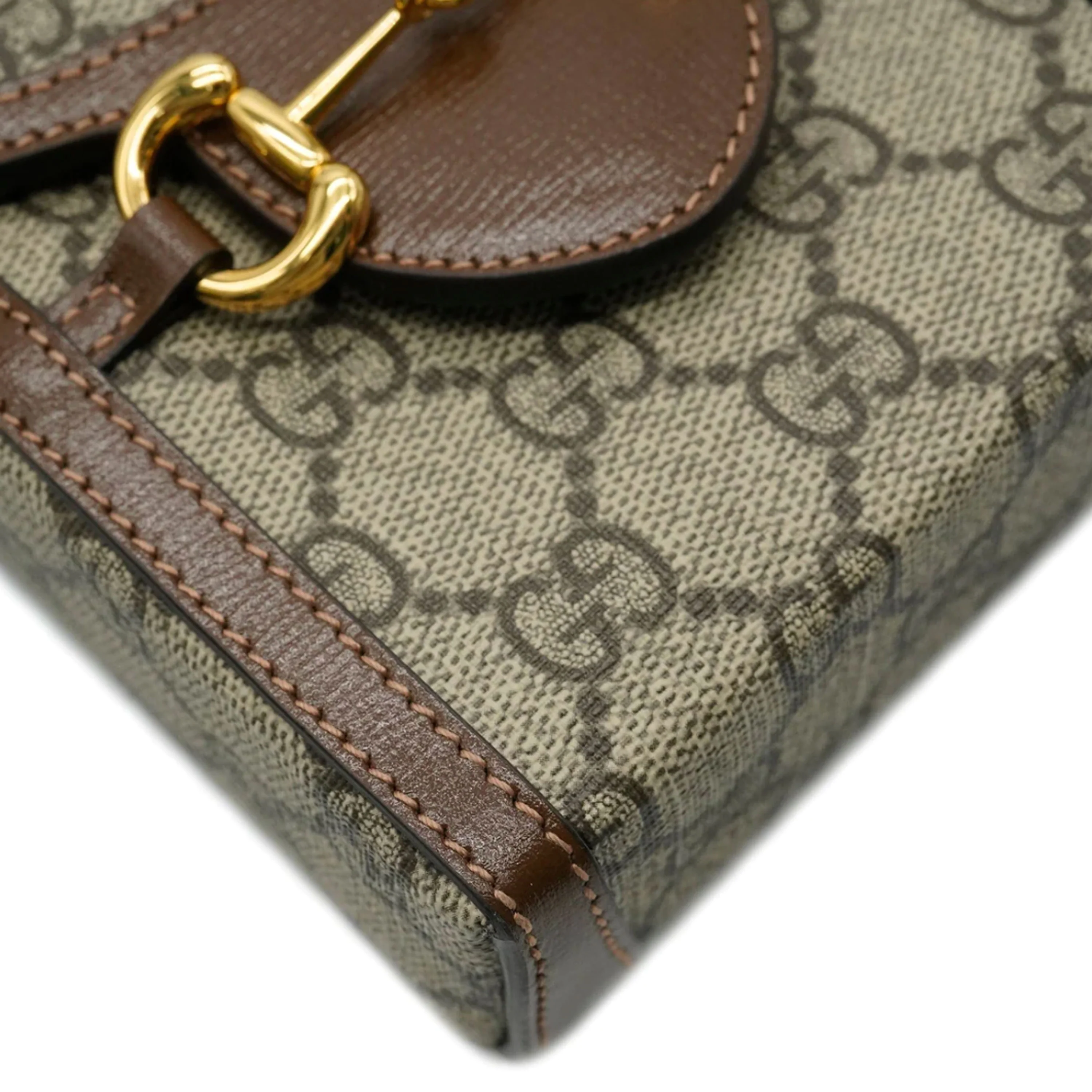 Beige GG Supreme Canvas Mini 1955 Horsebit Bag - Image 6