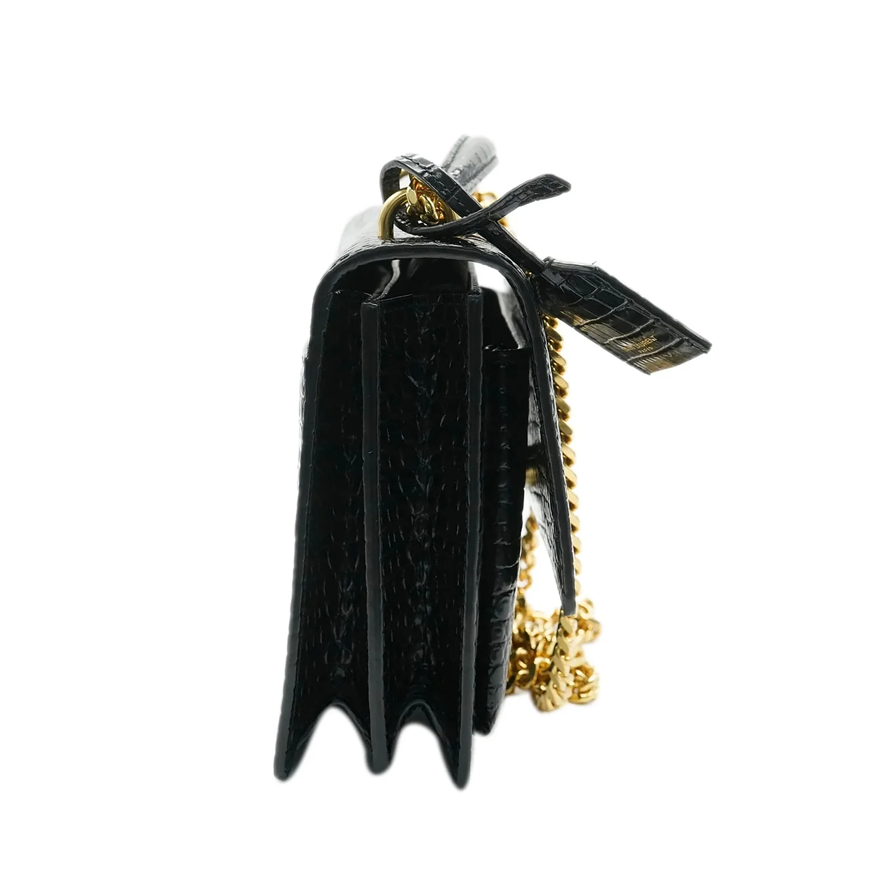 Black Croc Embossed Patent Medium Sunset - Image 2