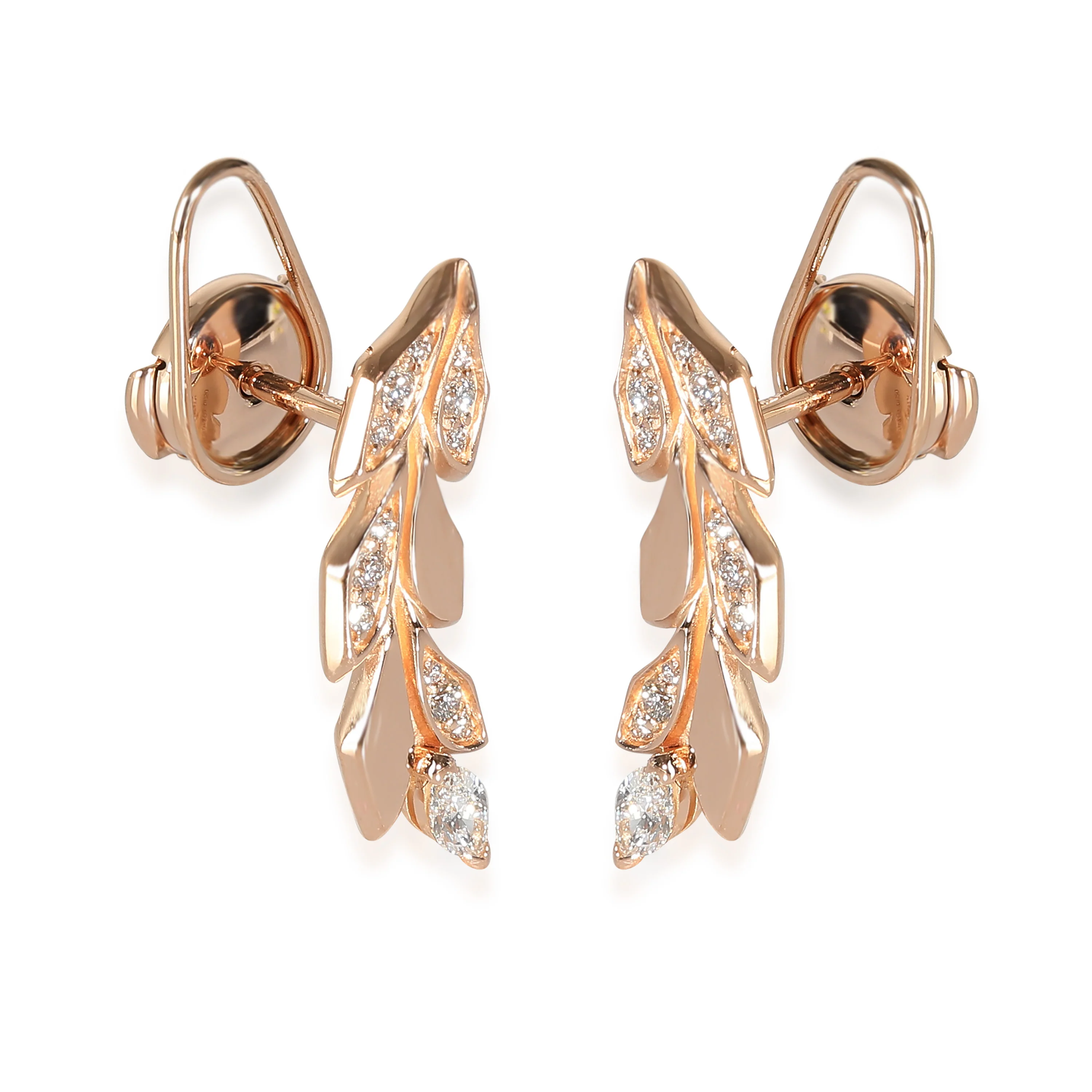 Victoria Earrings in 18k Rose Gold 0.33 CTW - Image 2