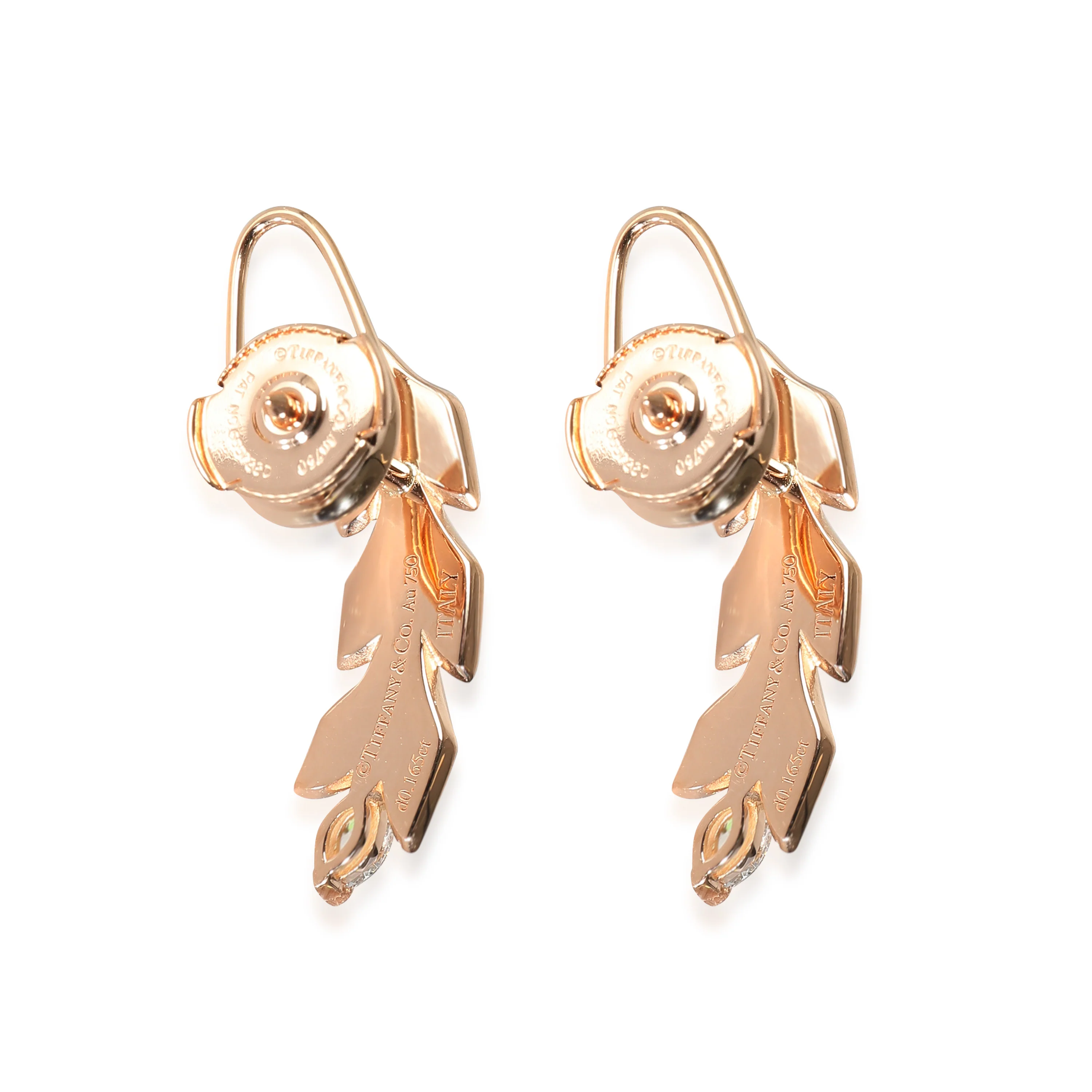 Victoria Earrings in 18k Rose Gold 0.33 CTW - Image 3
